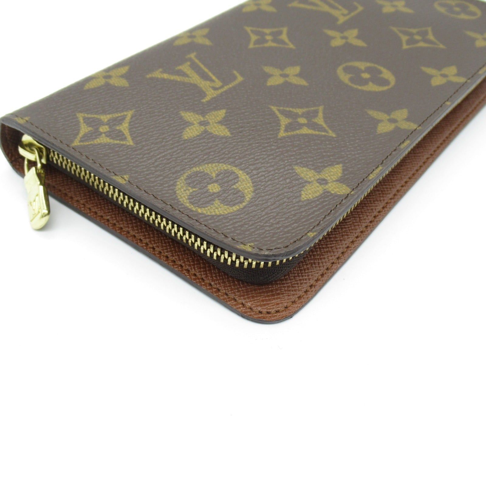 Louis Vuitton Louis Vuitton Portmonesip Round Long Wallet Zipper Coated Canvas Monogram Brown Size ONE SIZE - 8 Thumbnail