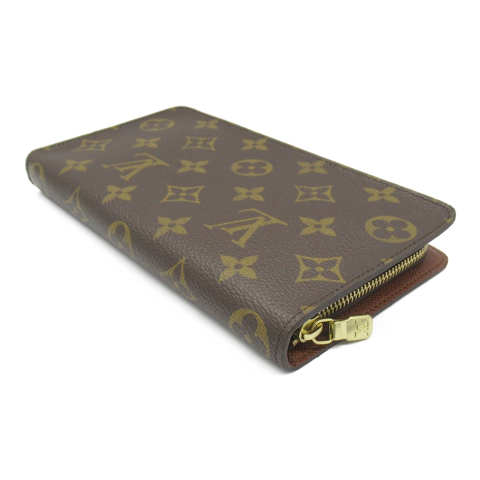 Louis Vuitton Louis Vuitton Portmonesip Round Long Wallet Zipper Coated Canvas Monogram Brown Size ONE SIZE - 4 Thumbnail