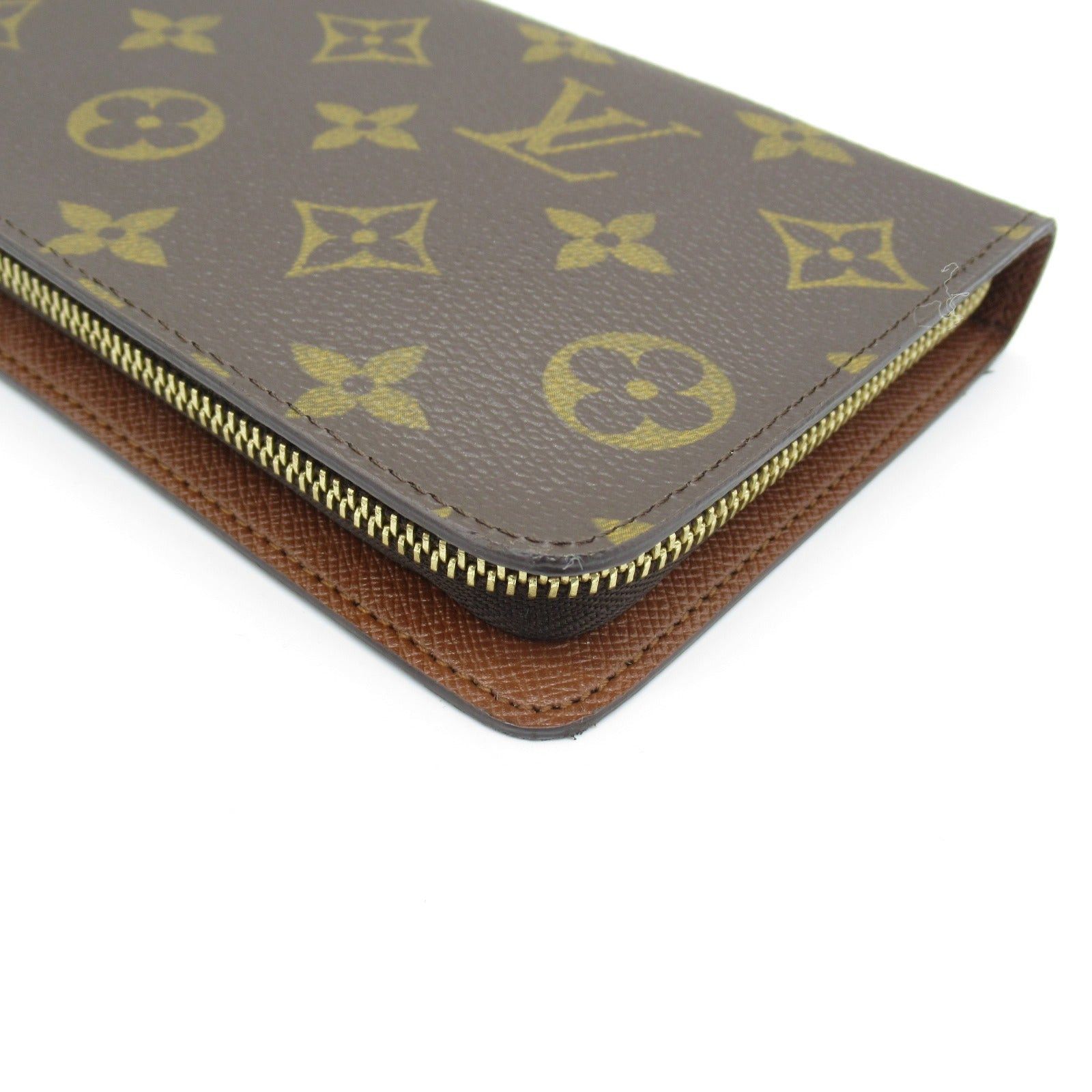 Louis Vuitton Louis Vuitton Portmonesip Round Long Wallet Zipper Coated Canvas Monogram Brown Size ONE SIZE - 9 Thumbnail