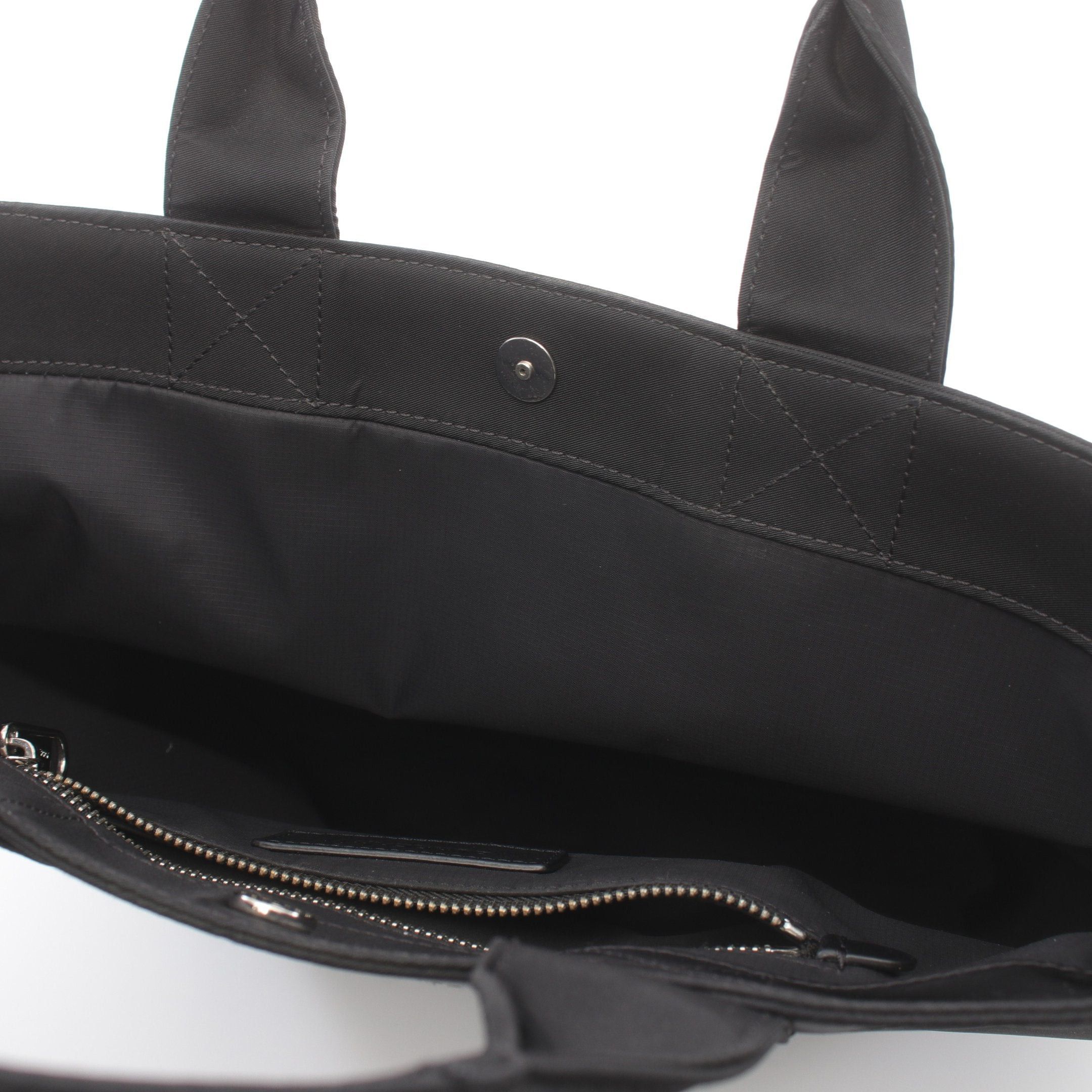 Burberry Burberry Econyl Handbag Tote Bag Nylon Leather Black Size ONE SIZE - 9 Thumbnail