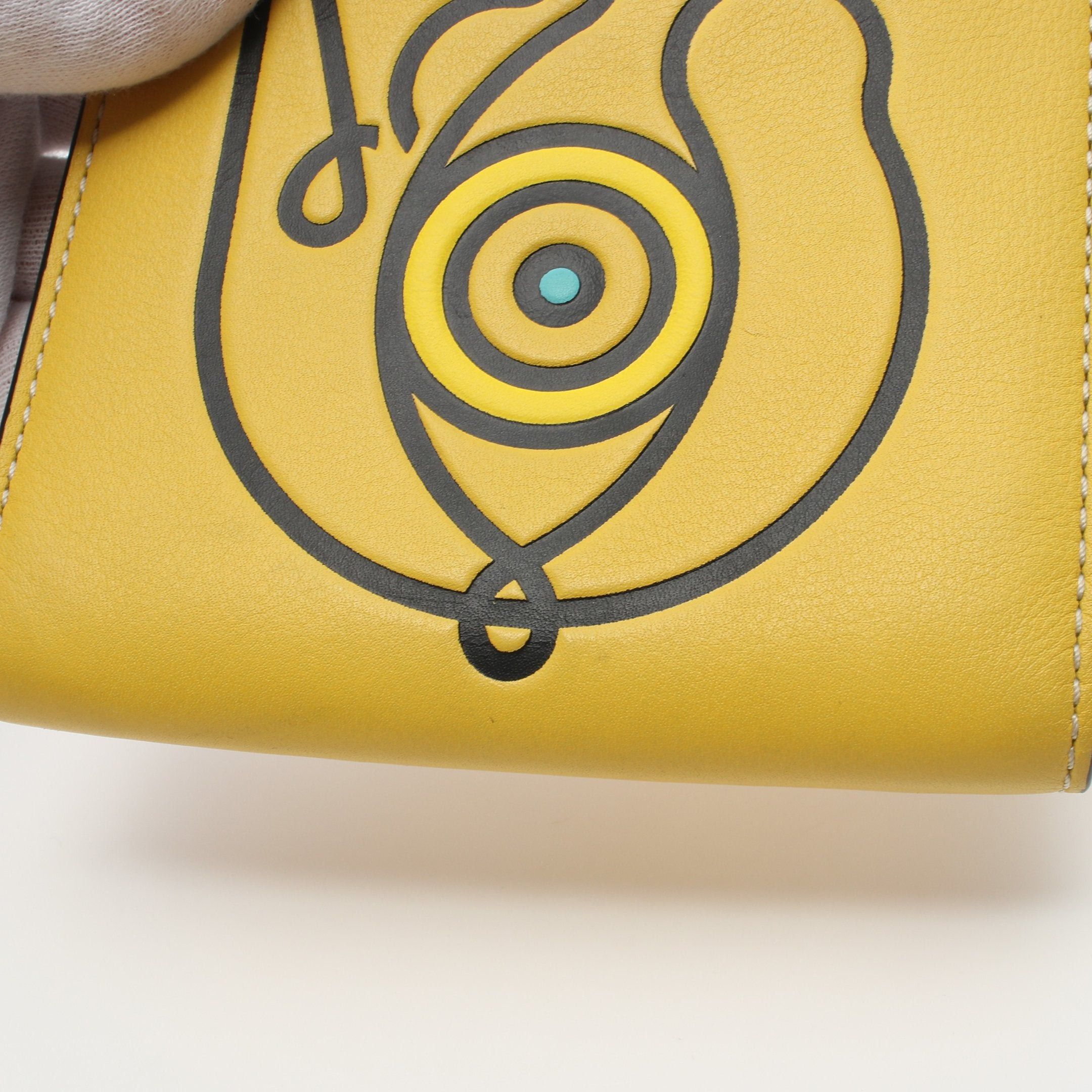Loewe Loewe Eye Phone Shoulder Pochette Smartphone Case Leather Yellow Black Light Blue Size ONE SIZE - 5 Thumbnail