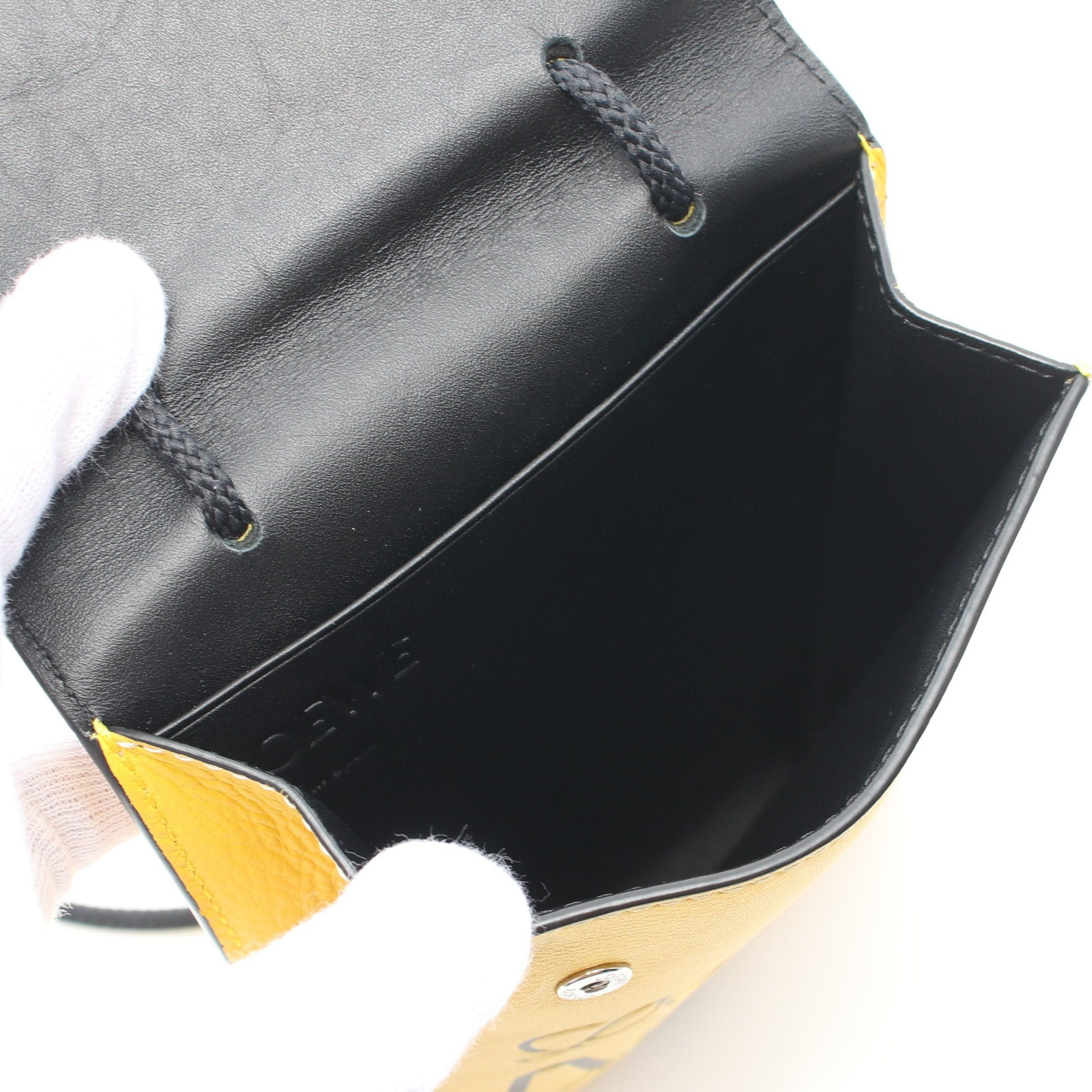 Loewe Loewe Eye Phone Shoulder Pochette Smartphone Case Leather Yellow Black Light Blue Size ONE SIZE - 3 Thumbnail