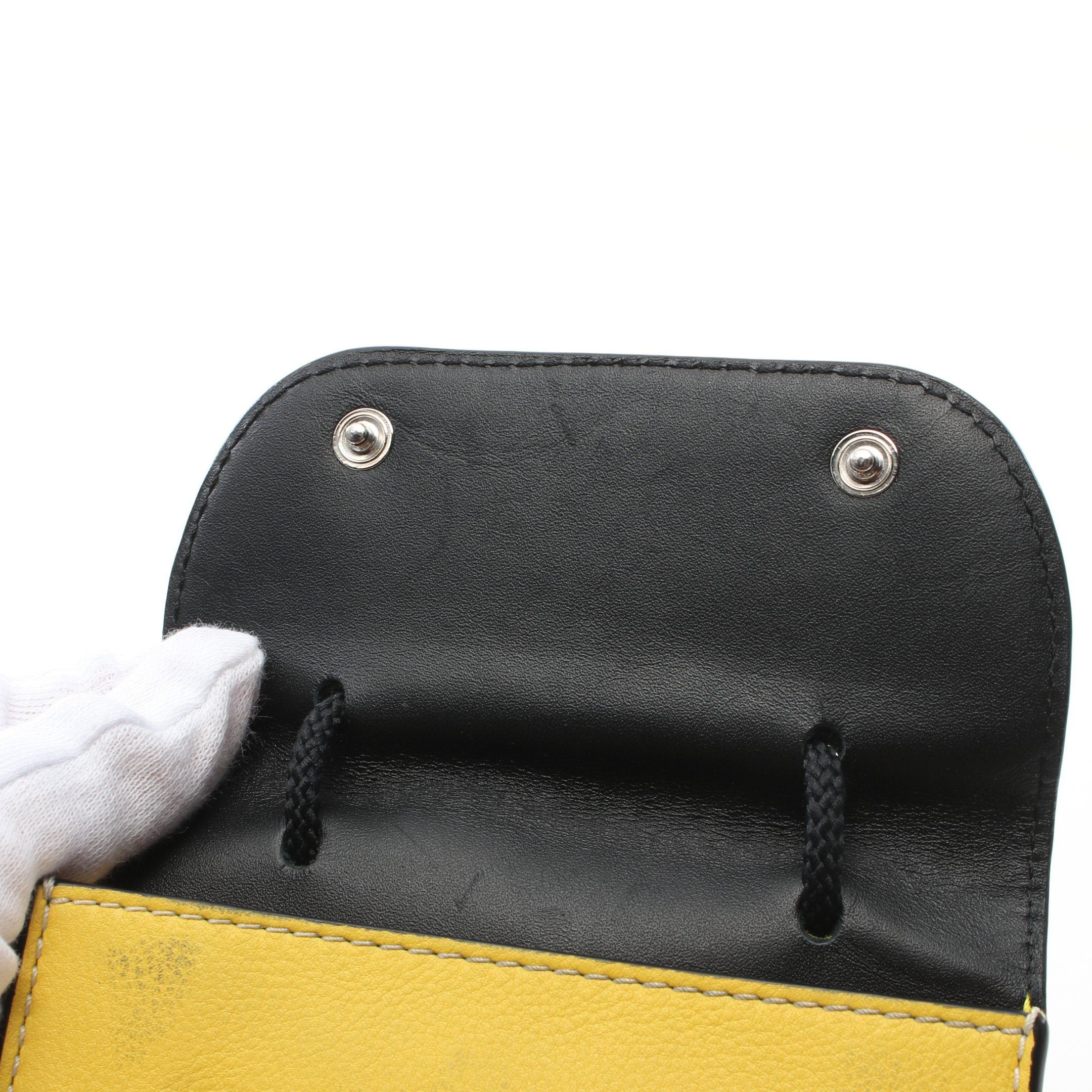 Loewe Loewe Eye Phone Shoulder Pochette Smartphone Case Leather Yellow Black Light Blue Size ONE SIZE - 7 Thumbnail