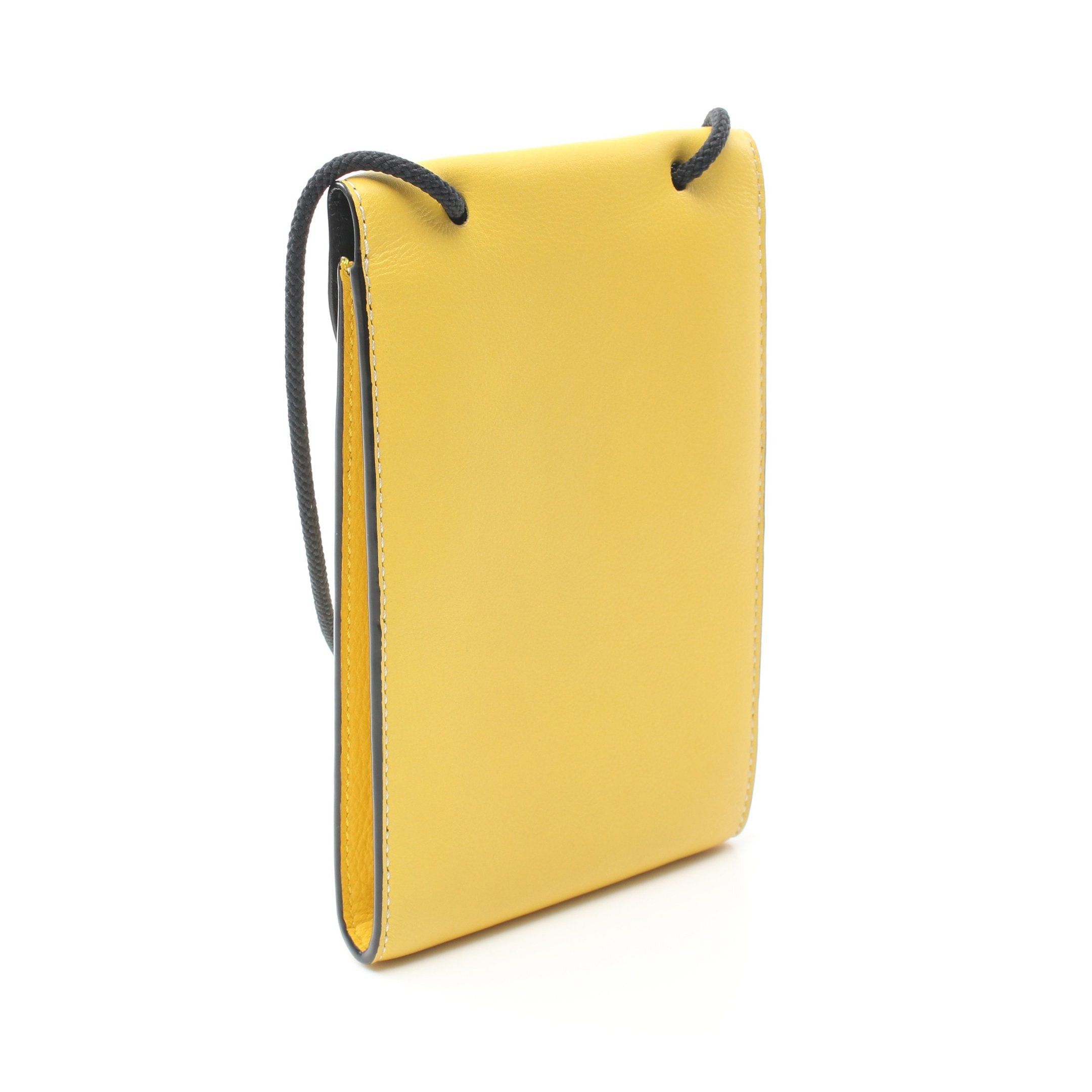 Loewe Loewe Eye Phone Shoulder Pochette Smartphone Case Leather Yellow Black Light Blue Size ONE SIZE - 2 Thumbnail