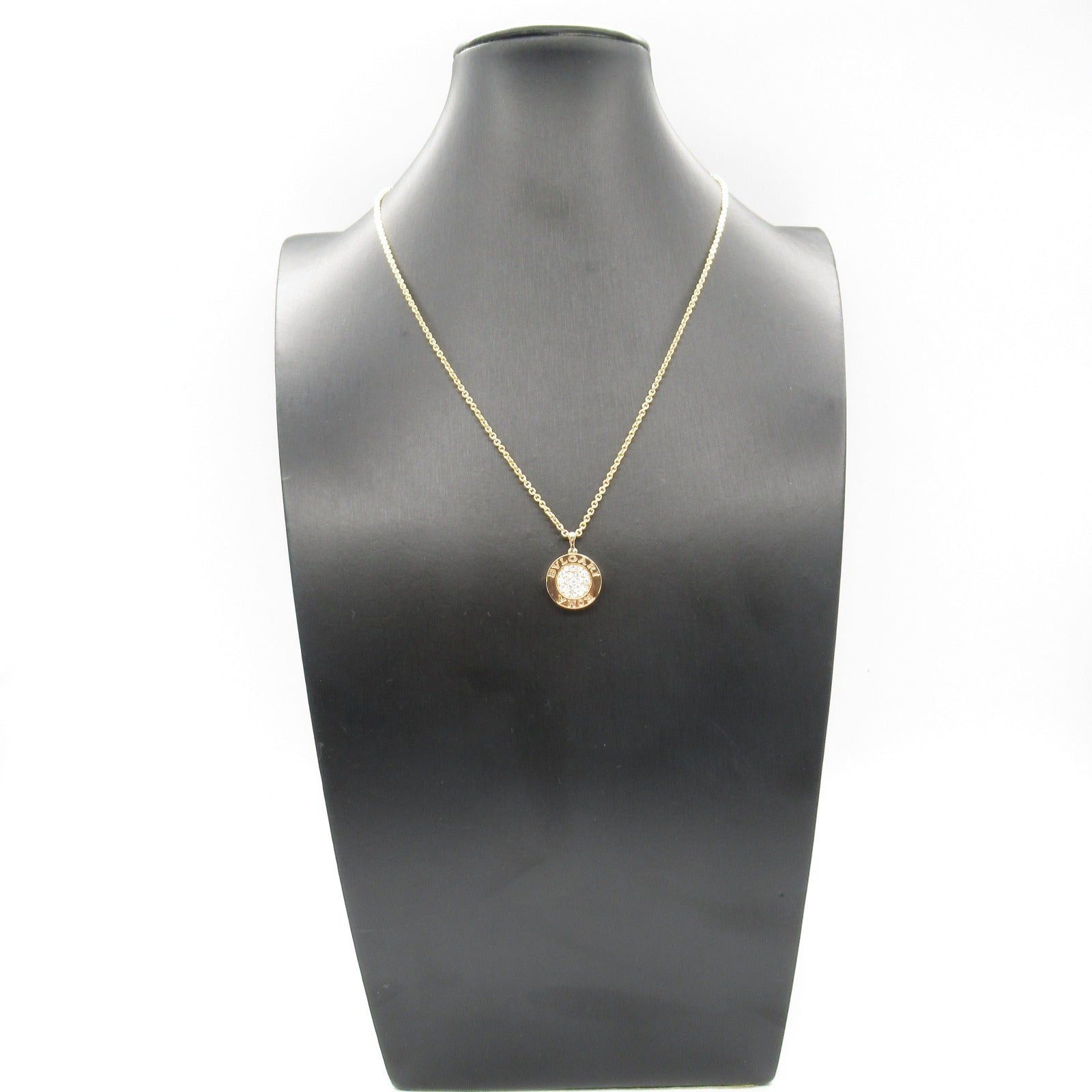 Bvlgari Bvlgari Bulgari Onyx/Diamond Necklace K18Pg (Pink Gold) Diamond Onyx Black Clear Size ONE SIZE - 8 Thumbnail