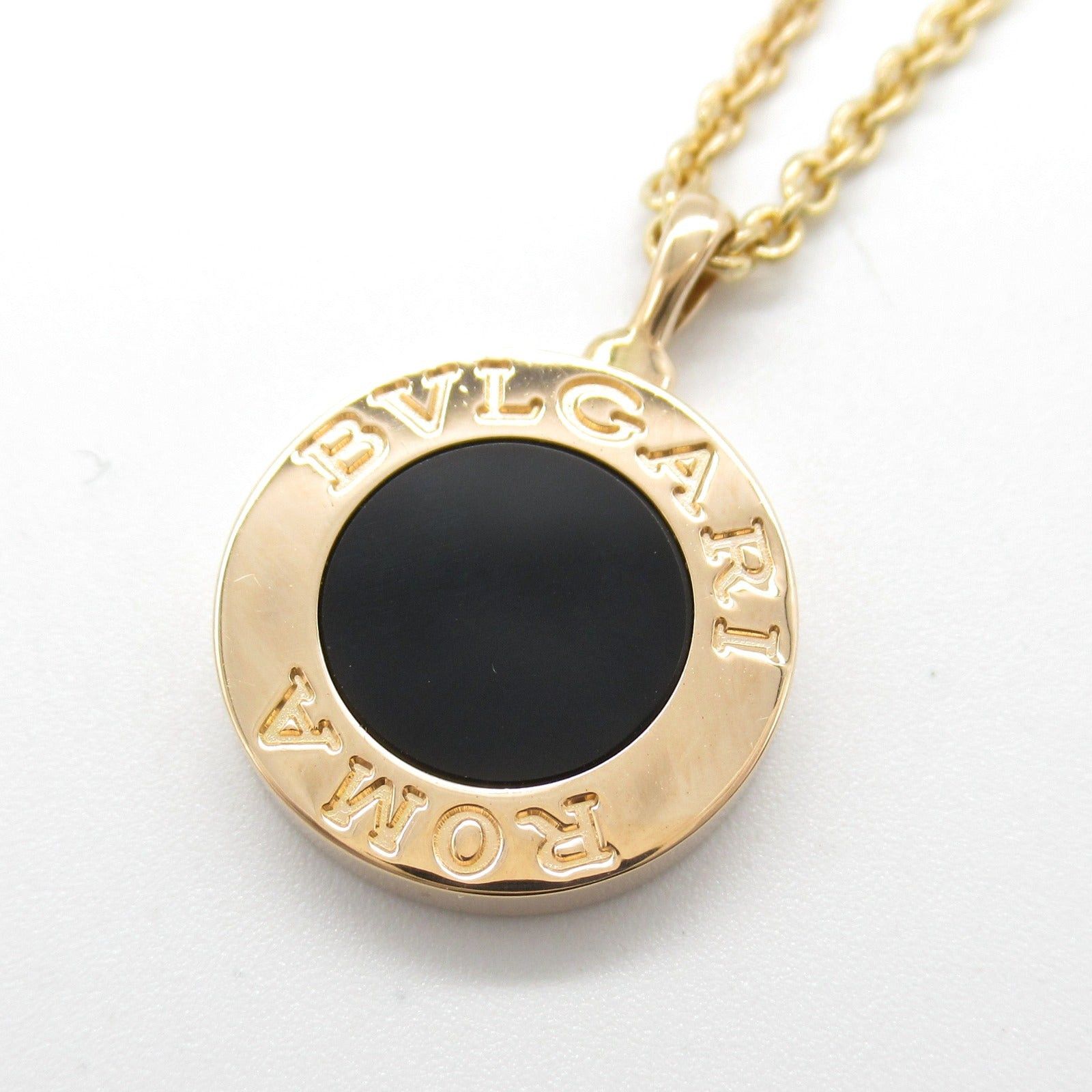 Bvlgari Bvlgari Bulgari Onyx/Diamond Necklace K18Pg (Pink Gold) Diamond Onyx Black Clear Size ONE SIZE - 4 Thumbnail