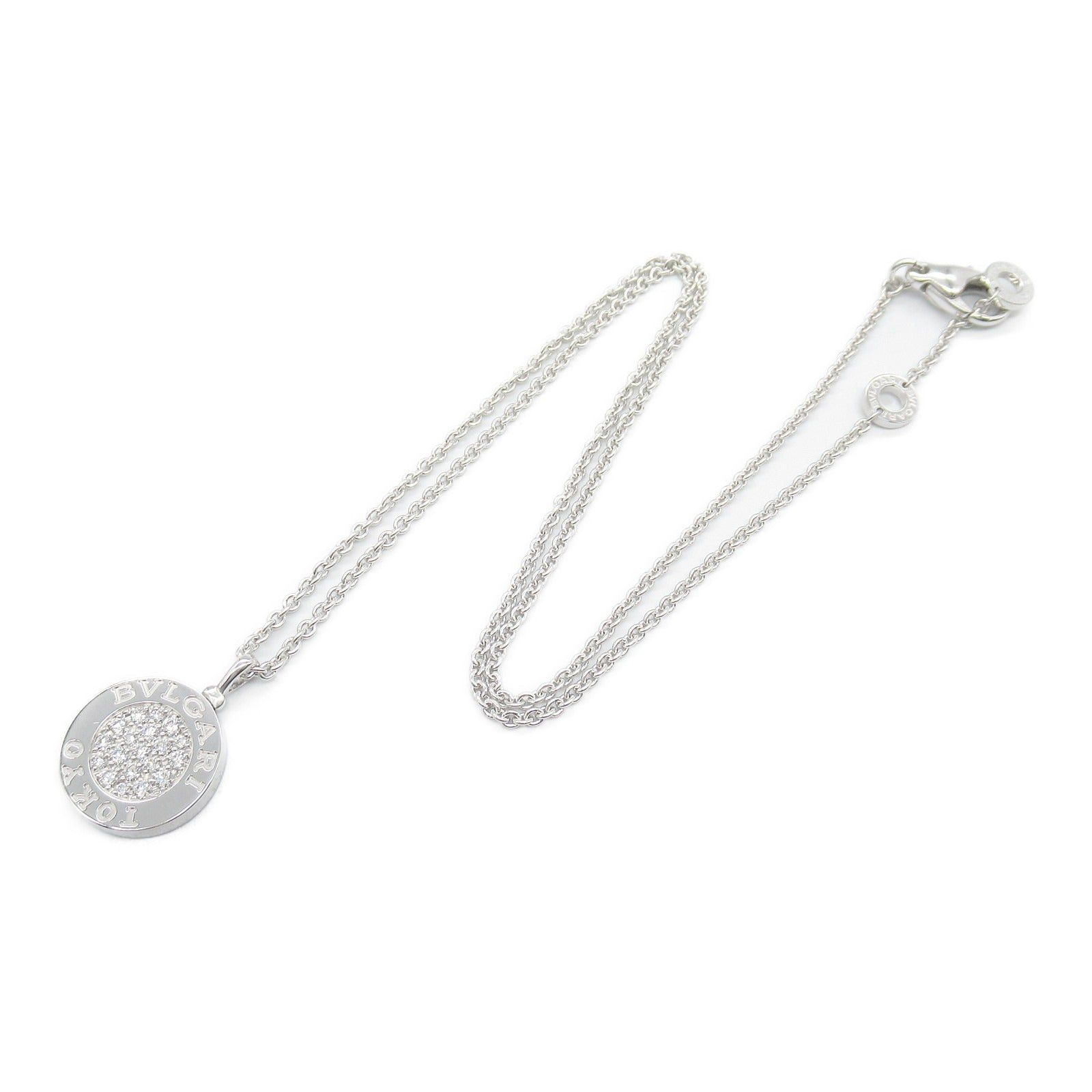 Bvlgari Bvlgari Bulgari Diamond/Onyx Necklace K18Wg (White Gold) Diamond Onyx Clear Black Size ONE SIZE - 3 Thumbnail