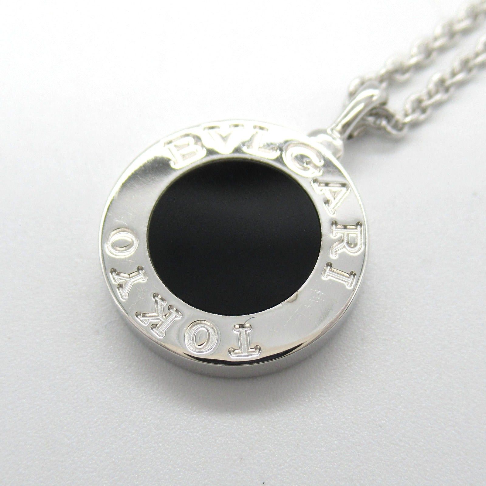 Bvlgari Bvlgari Bulgari Diamond/Onyx Necklace K18Wg (White Gold) Diamond Onyx Clear Black Size ONE SIZE - 6 Thumbnail