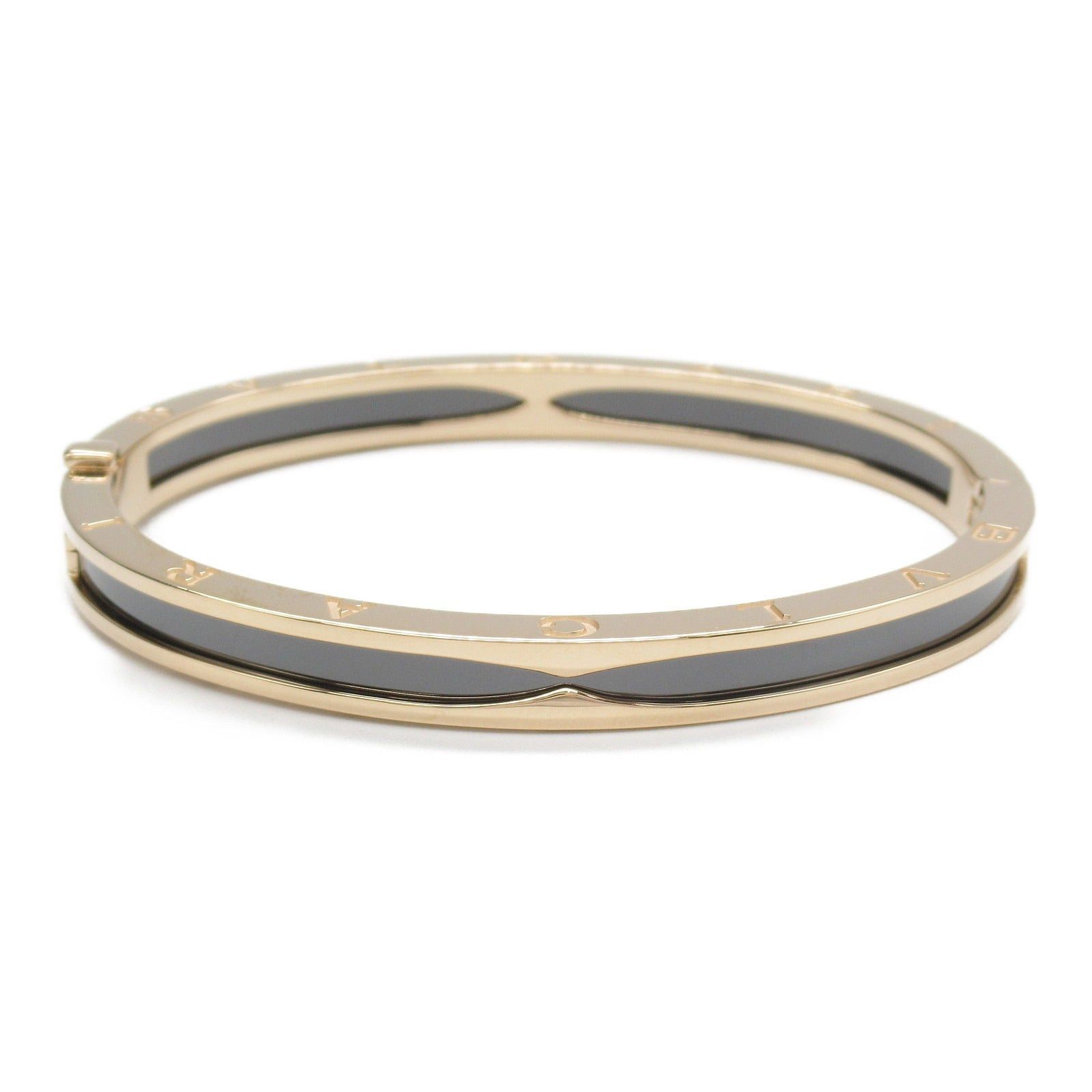 Bvlgari Bvlgari B Zero One Bracelet K18Pg (Pink Gold) Ceramic Black Gold Size ONE SIZE - 2 Thumbnail