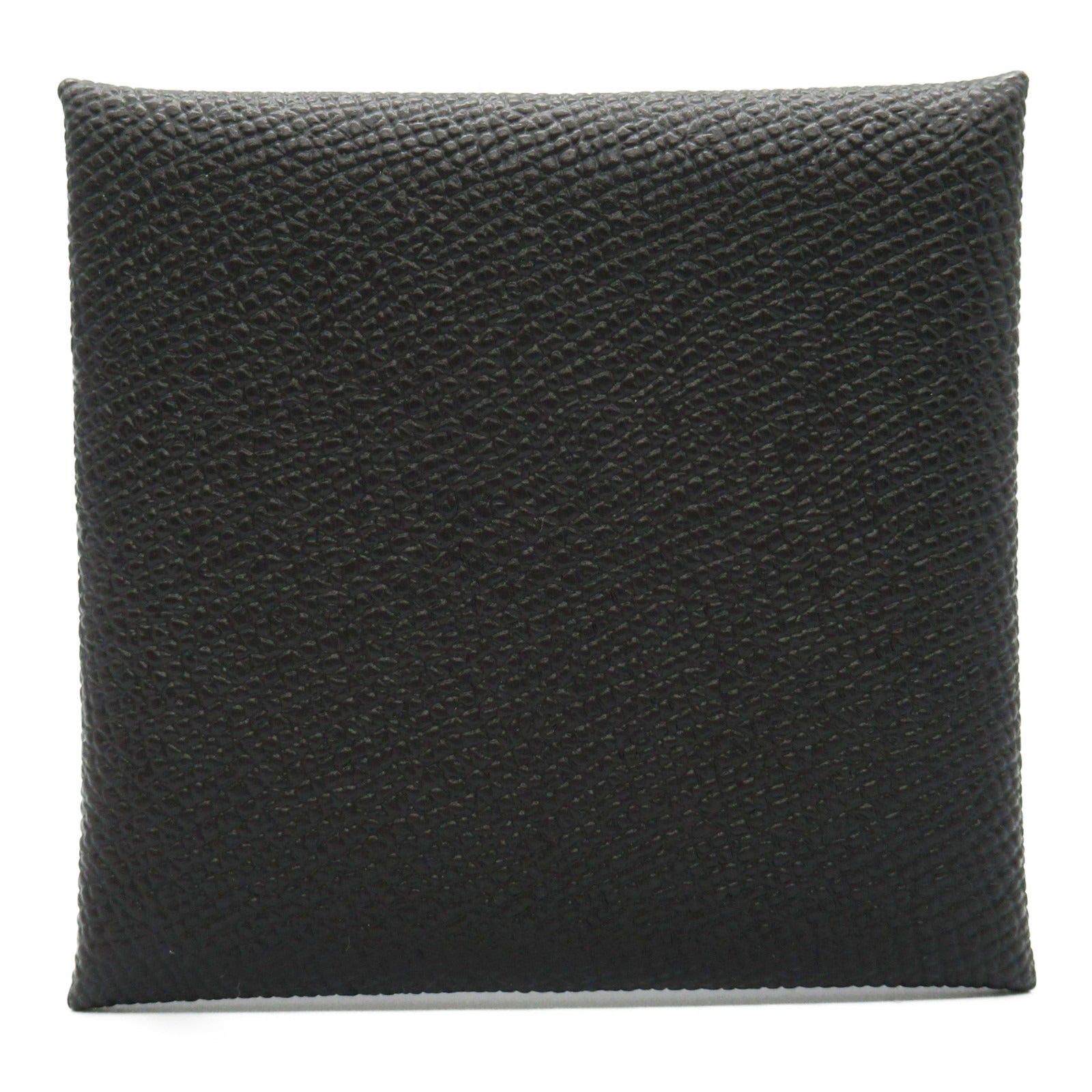 Hermes Hermes Bastia Black Coin Purse Leather Veau Epsom (Hermes) Silver Hardware Double Engraved Size ONE SIZE - 2 Thumbnail