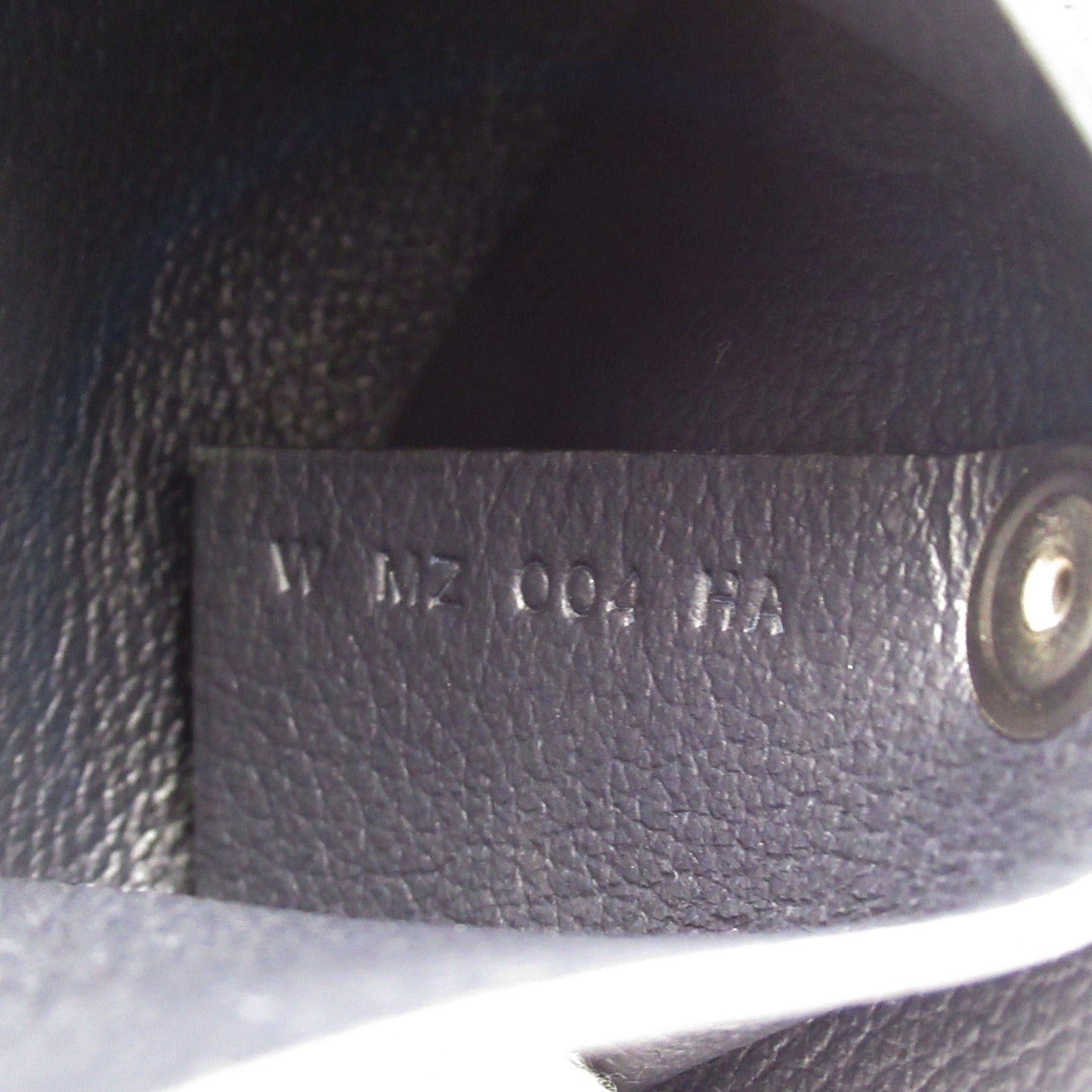 Hermes Hermes Bastia Bleu Nui Coin Purse Leather Vau Évêque Black Silver Hardware Double Engraved Size ONE SIZE - 7 Thumbnail
