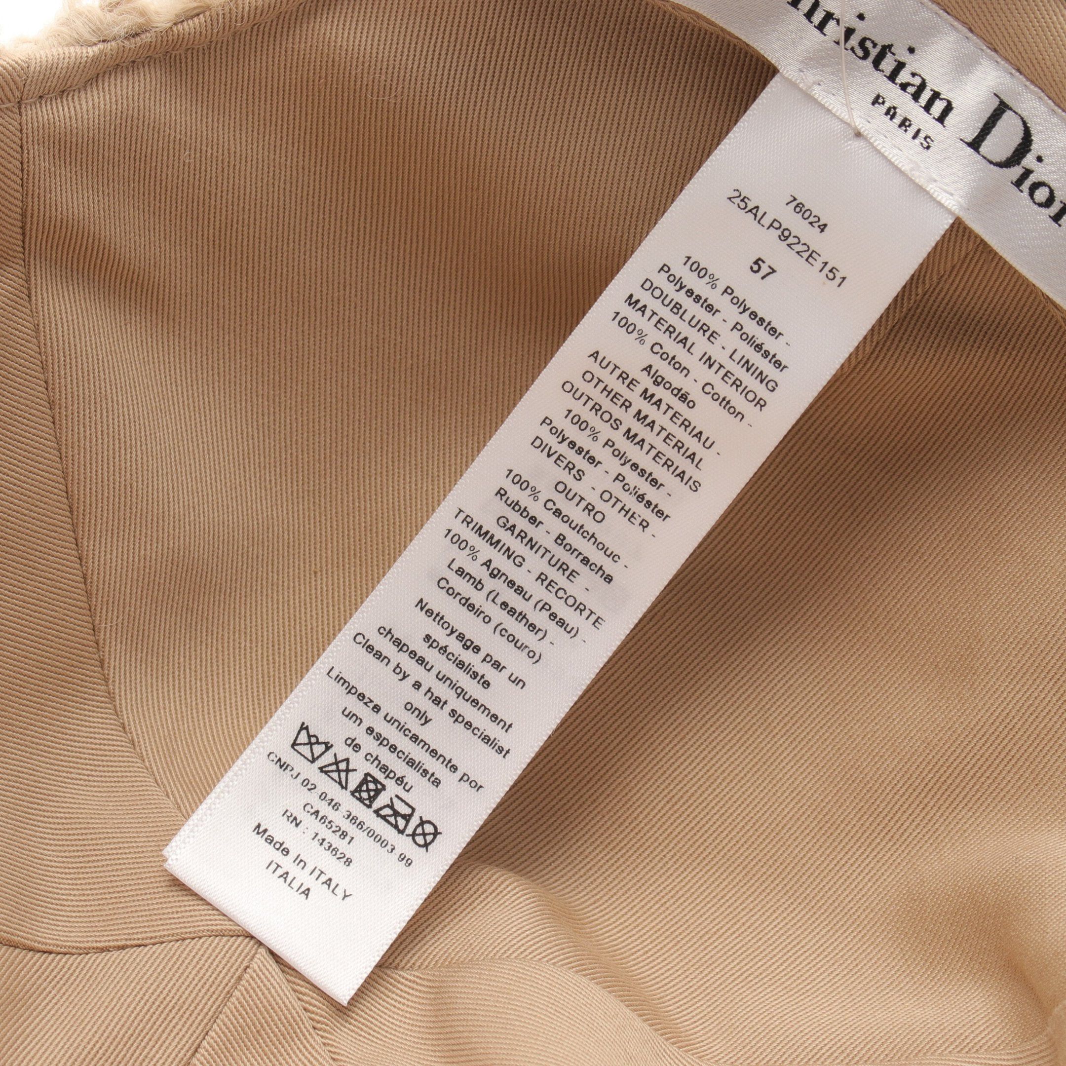 Dior Dior Dior Alps Hat Cap Beige Size ONE SIZE - 5 Thumbnail