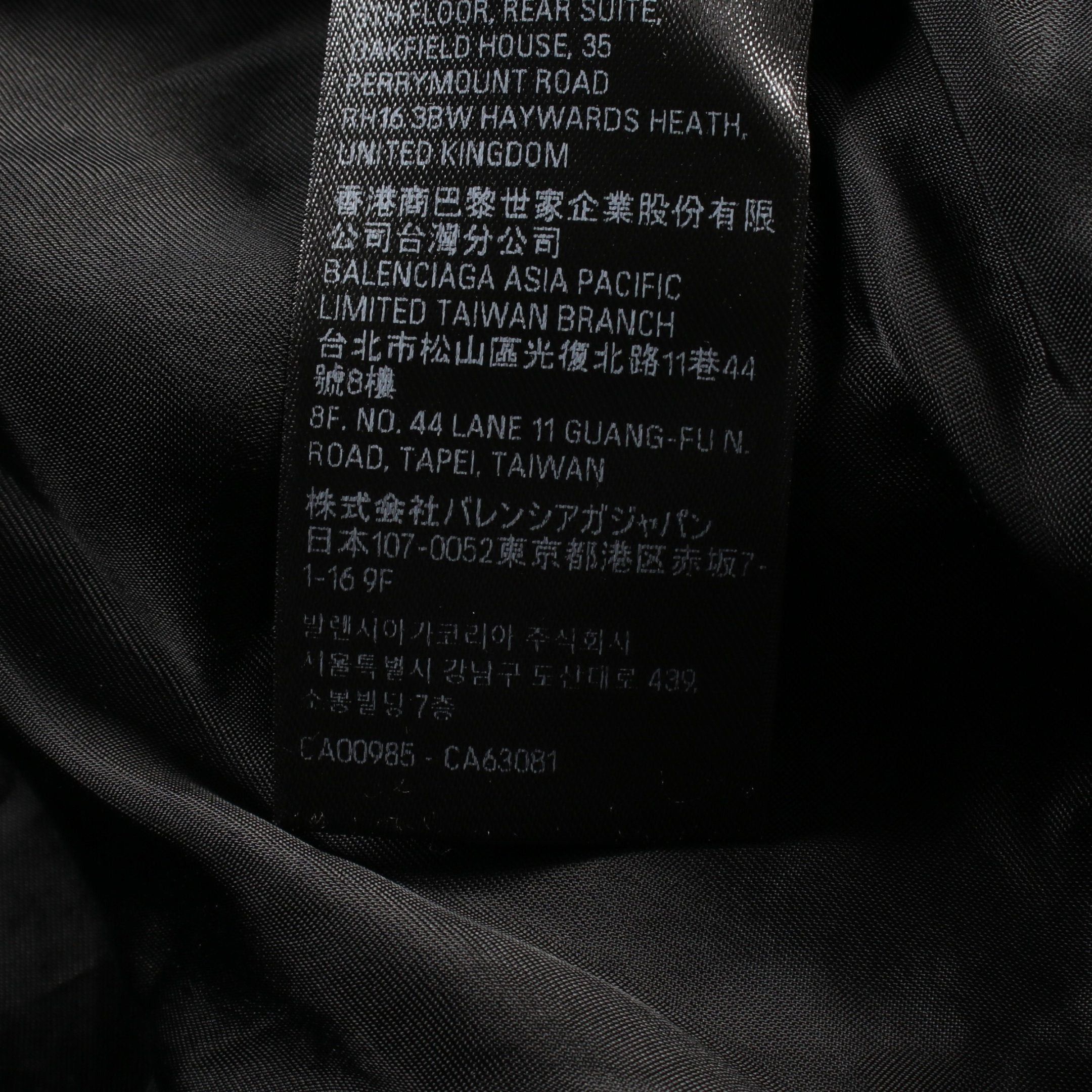 Balenciaga Balenciaga Political Campaign Varsity Jacket Bomber Nylon Black Size ONE SIZE - 4 Thumbnail