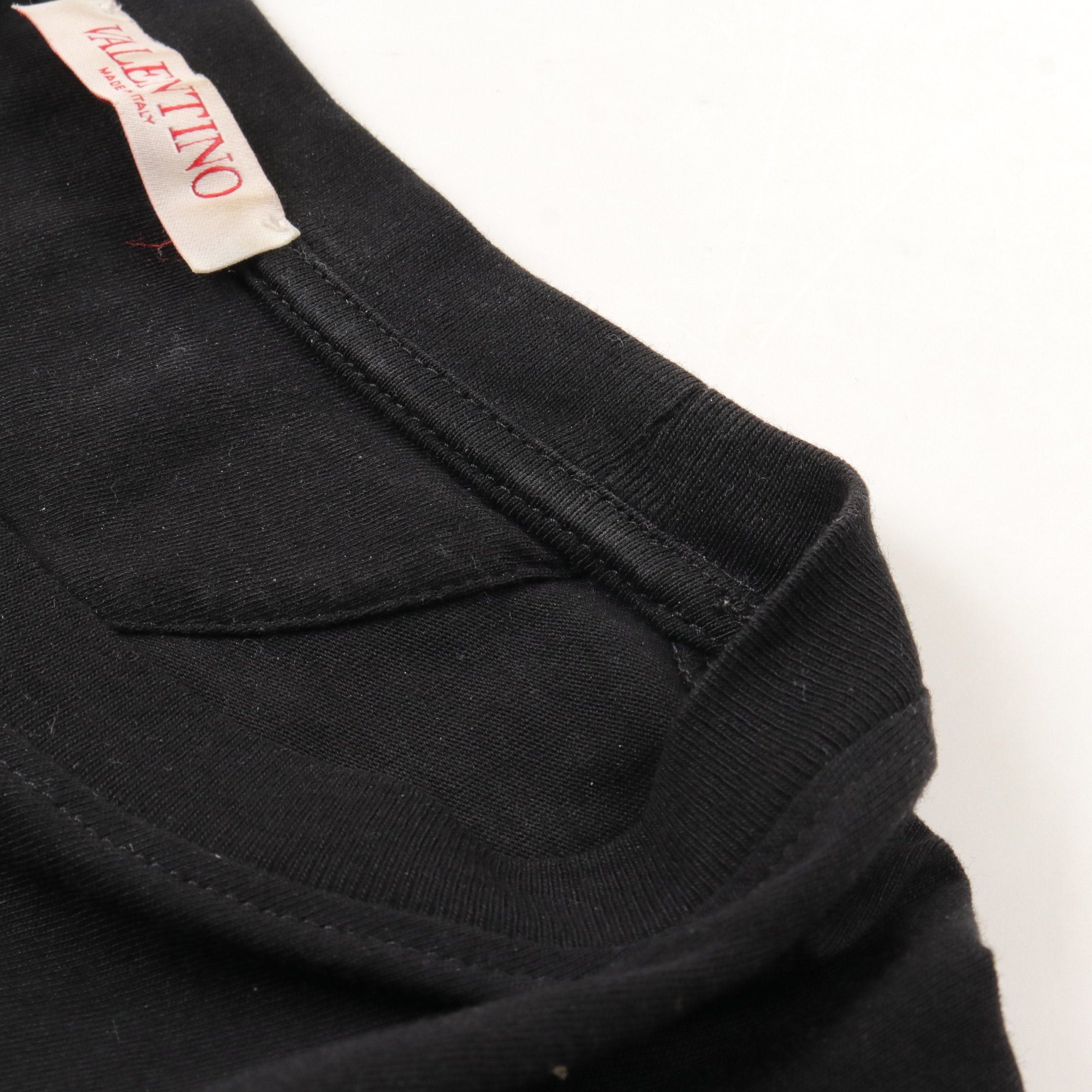 Valentino Valentino T-Shirt Logo Print Cotton Black Size ONE SIZE - 6 Thumbnail