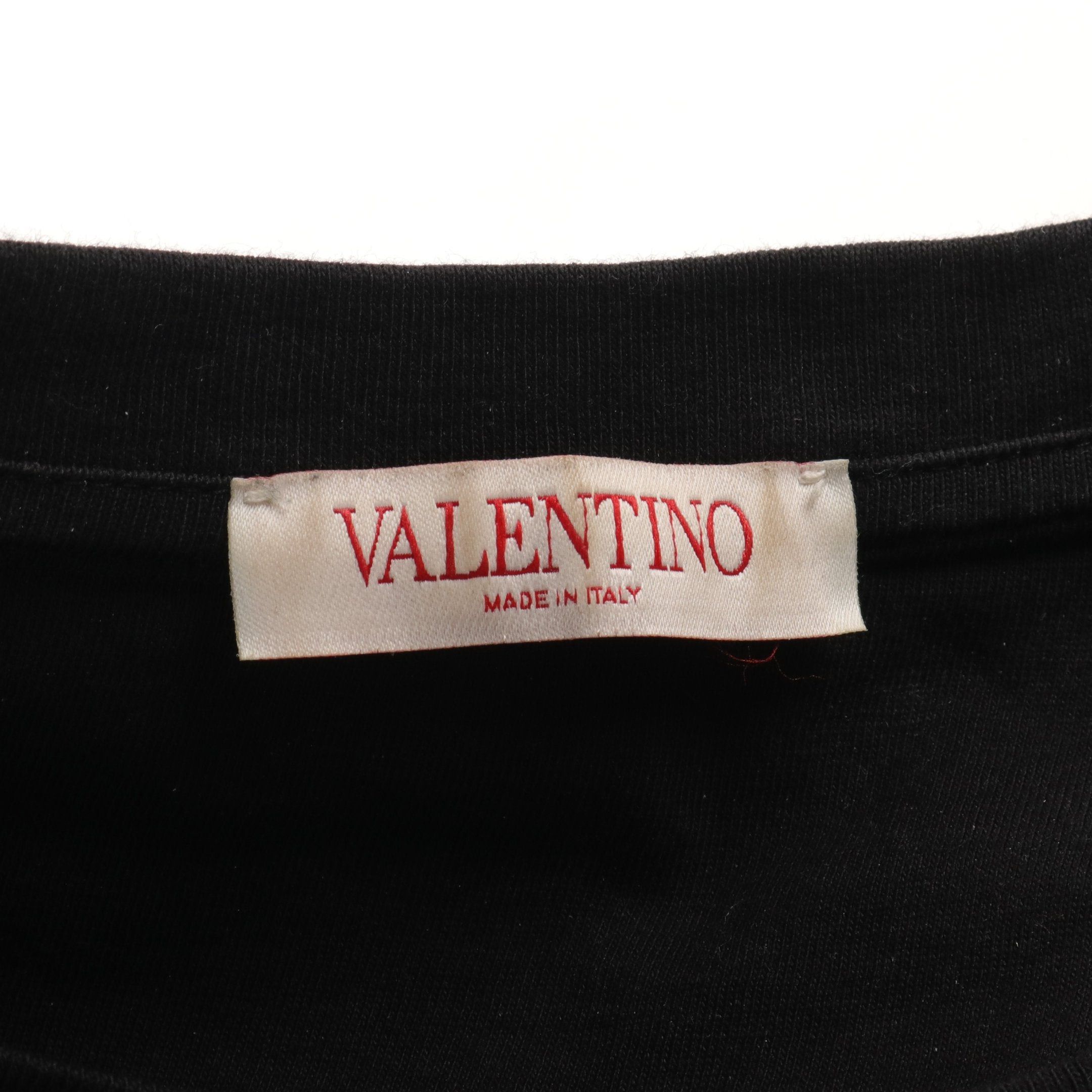 Valentino Valentino T-Shirt Logo Print Cotton Black Size ONE SIZE - 3 Thumbnail