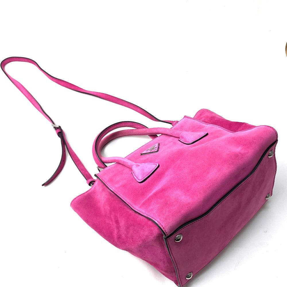 Prada Prada Bn2625 Scamosciato (Suede) Double Handbag Suede Women Size ONE SIZE - 5 Thumbnail