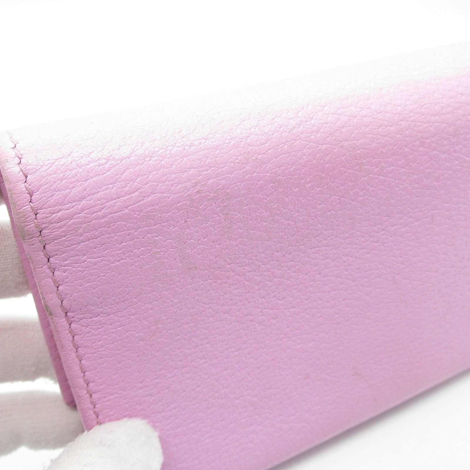 Gucci Gucci Gg Marmont Bi-Fold Long Wallet Leather Pink Bijou Size ONE SIZE - 7 Thumbnail