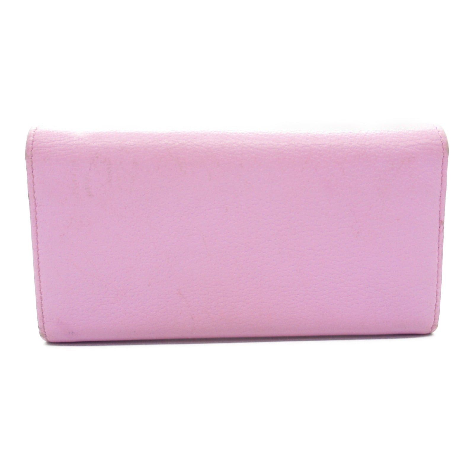 Gucci Gucci Gg Marmont Bi-Fold Long Wallet Leather Pink Bijou Size ONE SIZE - 2 Thumbnail