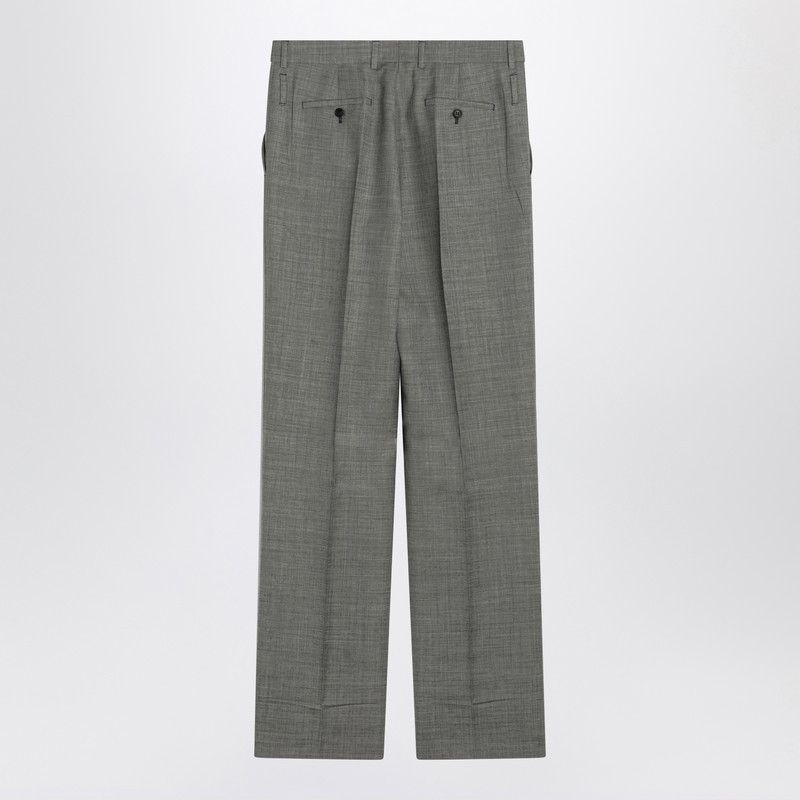 Prada Prada Wide Grey Trousers In Wool Size 27" / US 4 / IT 40 - 2 Thumbnail