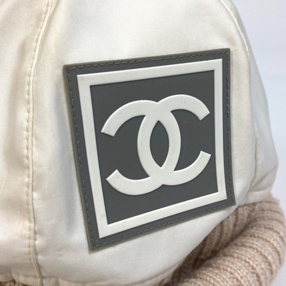 Chanel Chanel Cc Coma Mark Sports Line Logo Knit Cap Knitted Hat Polyester Women Size ONE SIZE - 9 Thumbnail
