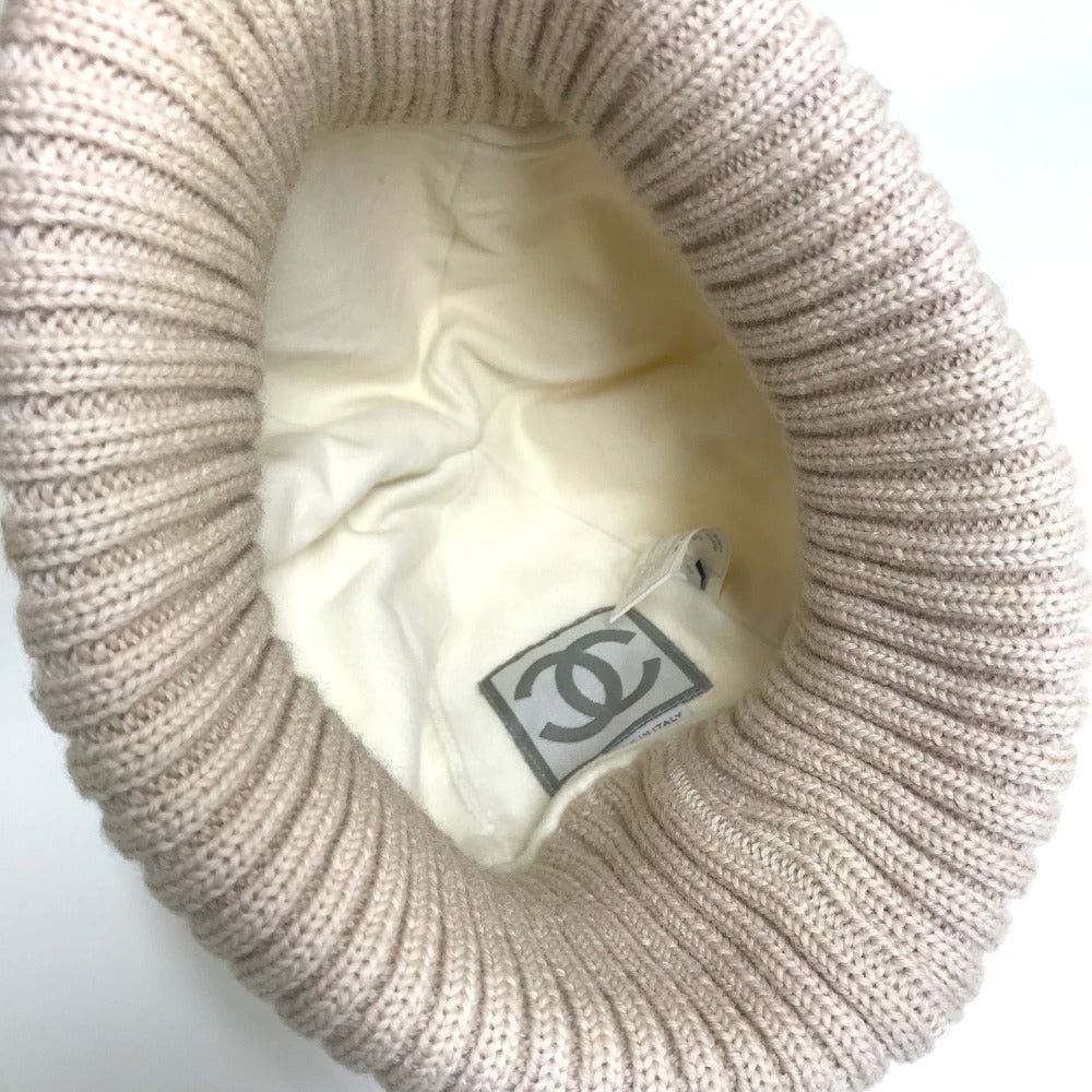 Chanel Chanel Cc Coma Mark Sports Line Logo Knit Cap Knitted Hat Polyester Women Size ONE SIZE - 12 Thumbnail