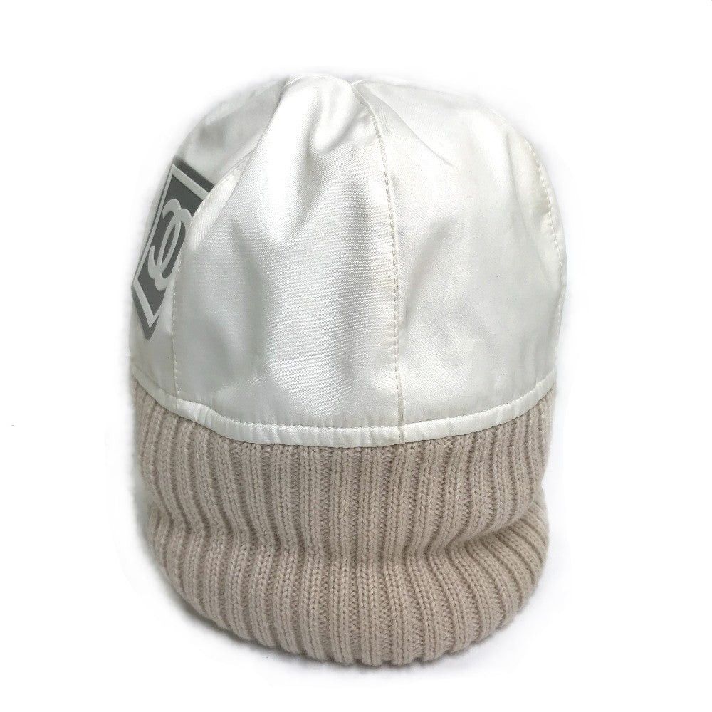 Chanel Chanel Cc Coma Mark Sports Line Logo Knit Cap Knitted Hat Polyester Women Size ONE SIZE - 3 Thumbnail