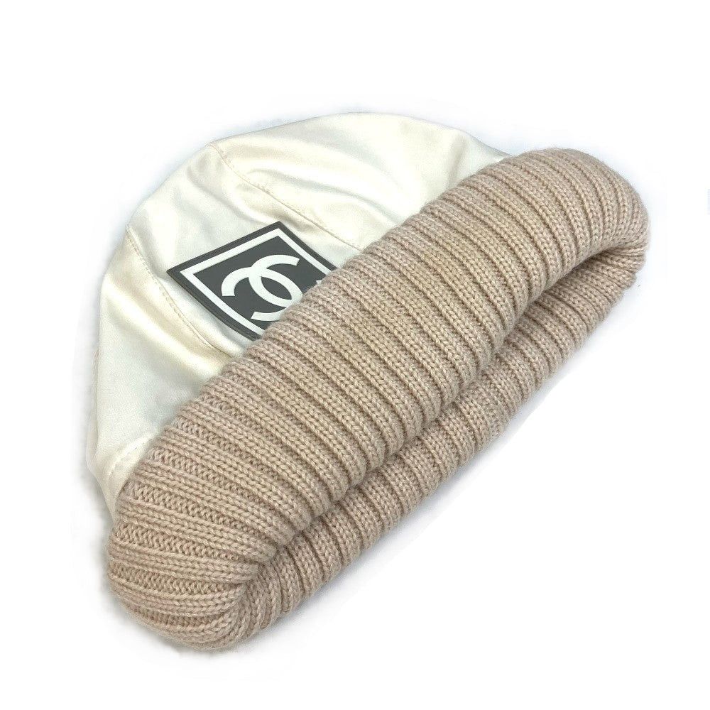 Chanel Chanel Cc Coma Mark Sports Line Logo Knit Cap Knitted Hat Polyester Women Size ONE SIZE - 14 Thumbnail