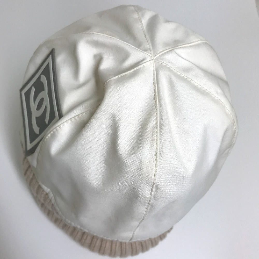 Chanel Chanel Cc Coma Mark Sports Line Logo Knit Cap Knitted Hat Polyester Women Size ONE SIZE - 4 Thumbnail
