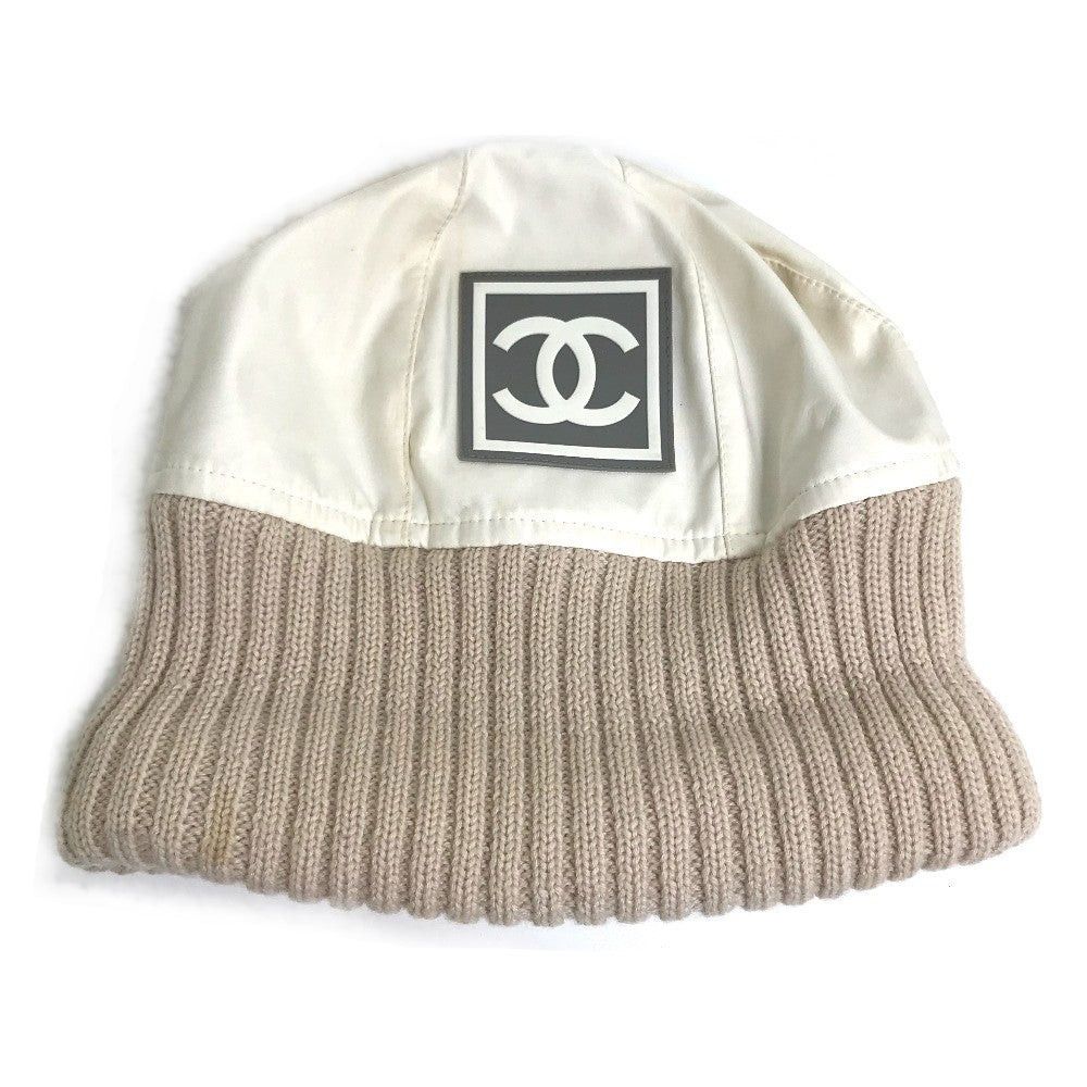 Chanel Chanel Cc Coma Mark Sports Line Logo Knit Cap Knitted Hat Polyester Women Size ONE SIZE - 13 Thumbnail