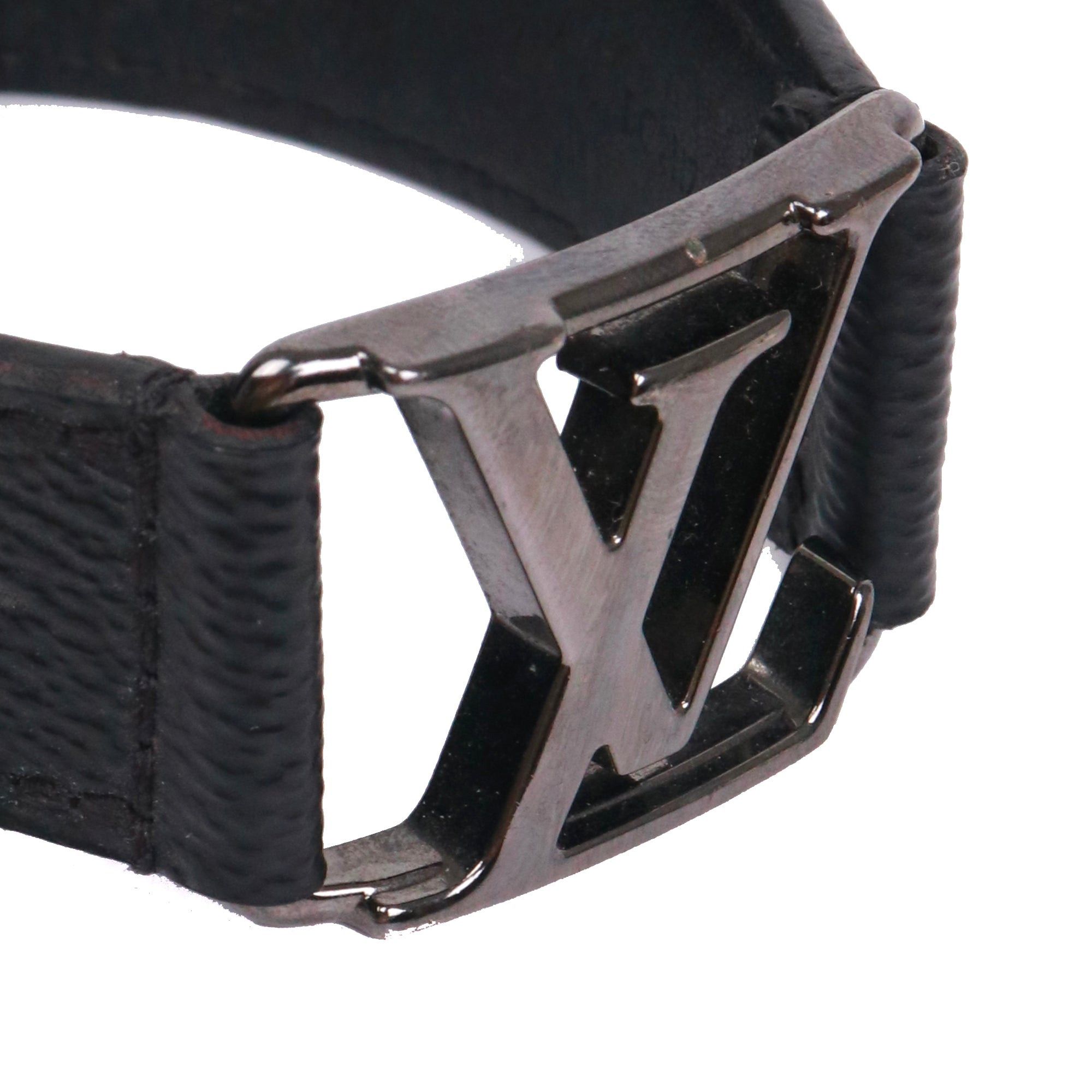 Louis Vuitton LOUIS VUITTON - LV Slim Louis Vuitton bracelet in eclipse monogram canvas (T19) Size ONE SIZE - 3 Thumbnail