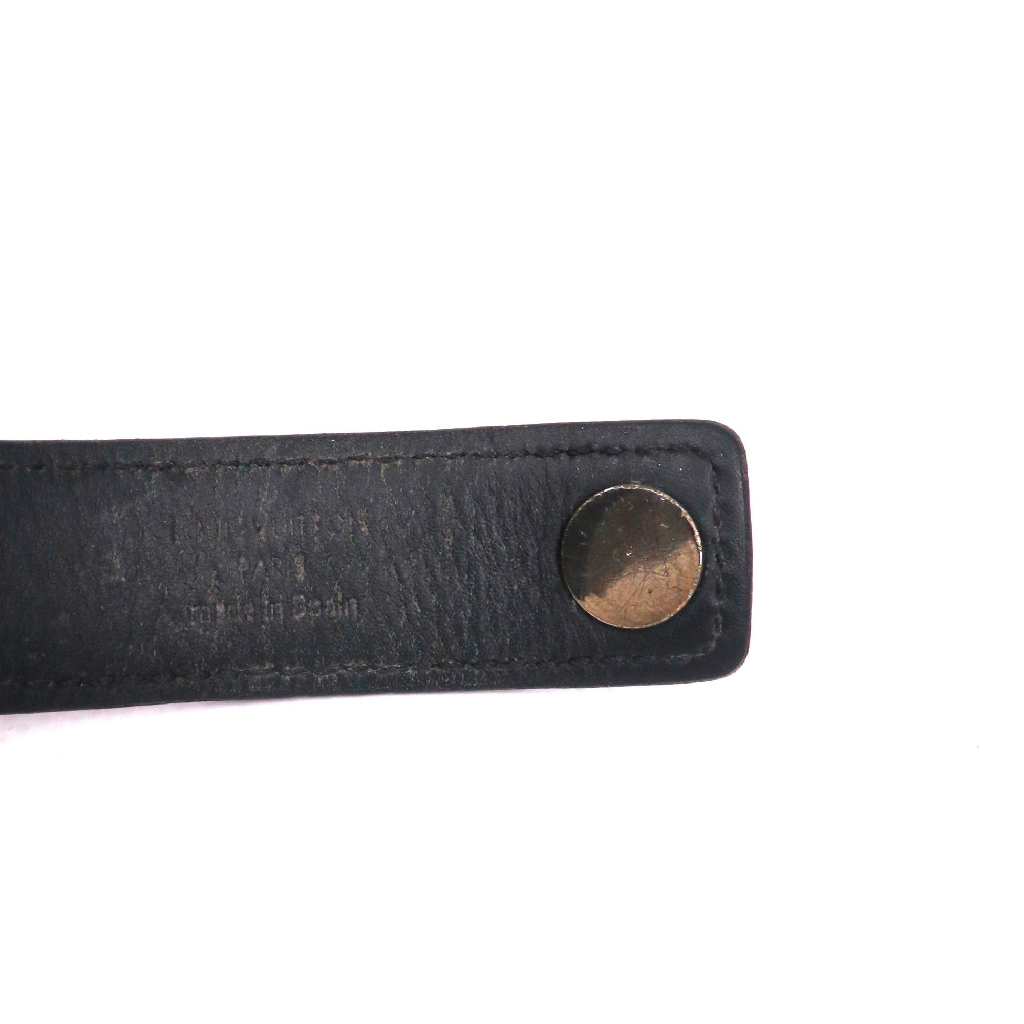 Louis Vuitton LOUIS VUITTON - LV Slim Louis Vuitton bracelet in eclipse monogram canvas (T19) Size ONE SIZE - 5 Thumbnail