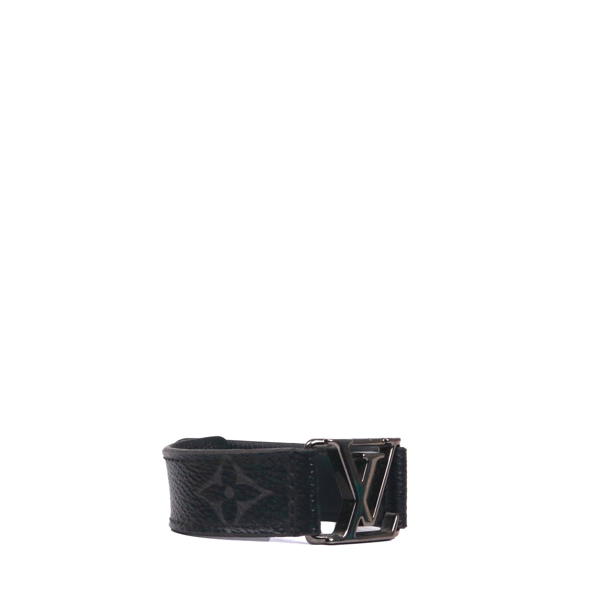 Louis Vuitton LOUIS VUITTON - LV Slim Louis Vuitton bracelet in eclipse monogram canvas (T19) Size ONE SIZE - 2 Thumbnail