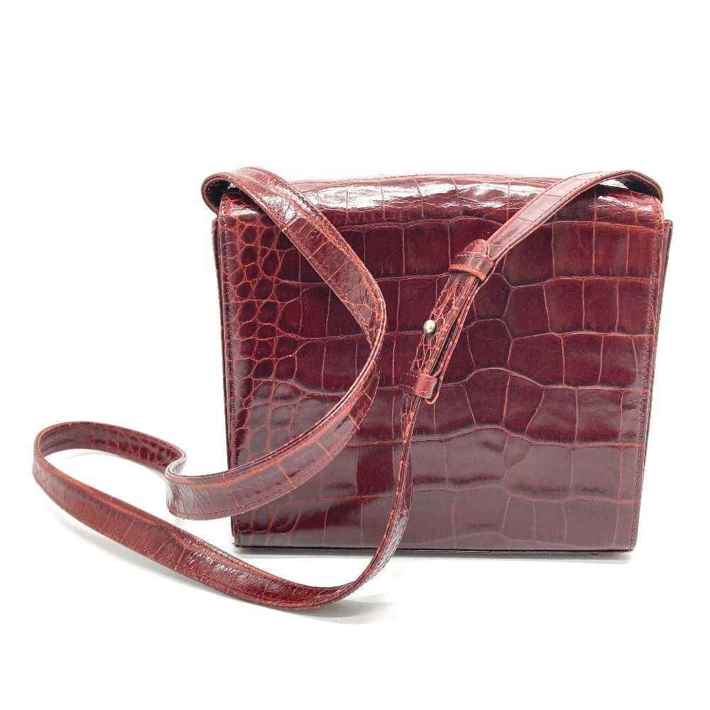 Versace Versace Medusa Crocodile Stamping Shawl Diagonal Hanging (E.G. Of A Rocket) Shoulder Bag Leather Women Size ONE SIZE - 2 Thumbnail