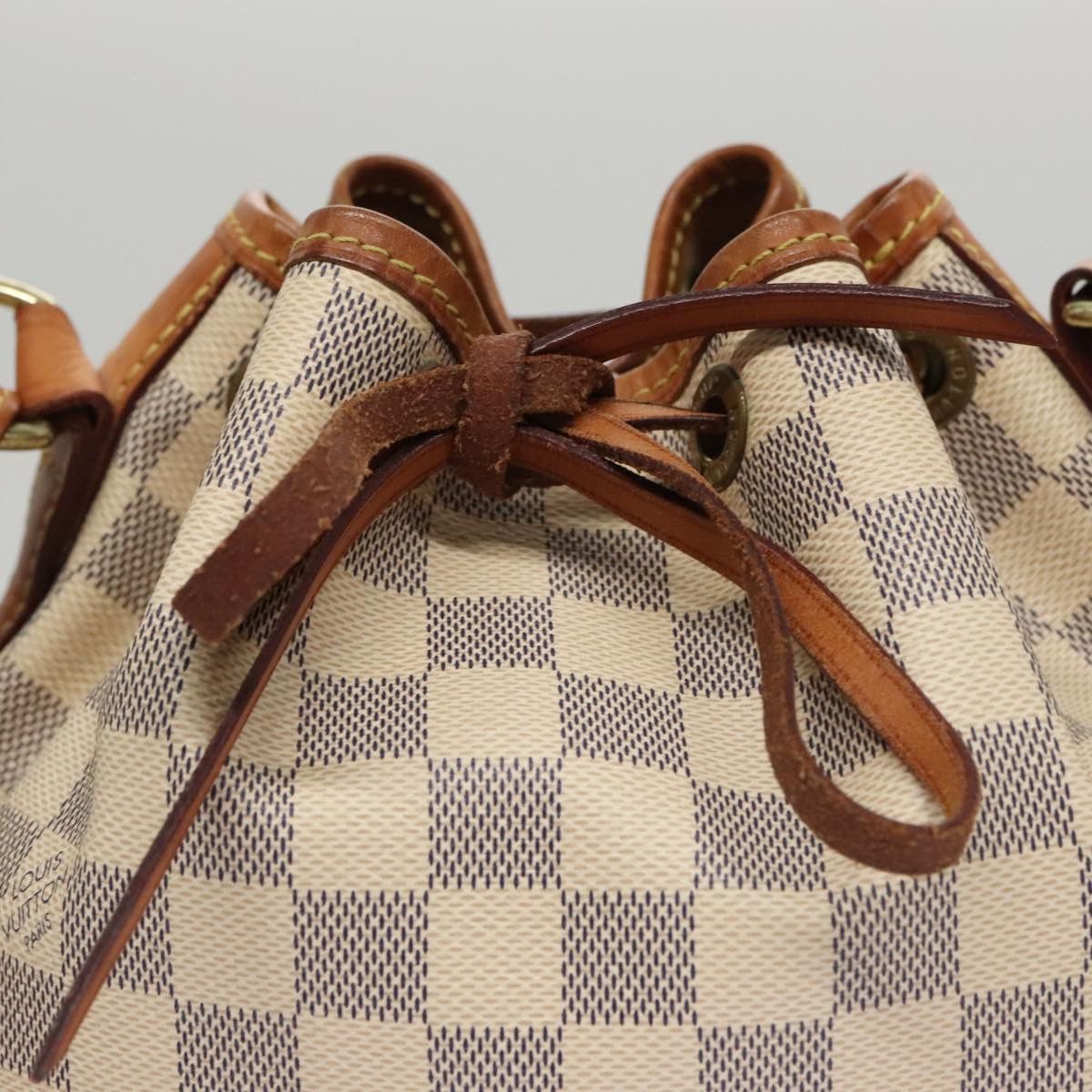 Louis Vuitton Noé Bb White Canvas Shoulder Bag (Pre-Owned) Size ONE SIZE - 13 Thumbnail