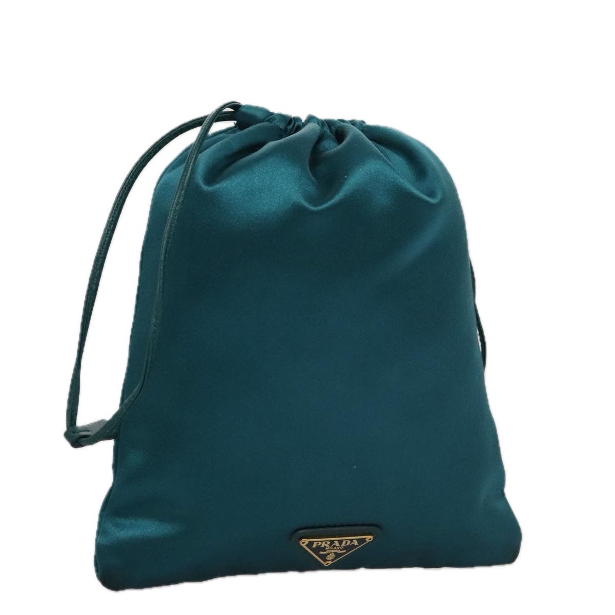 Prada Blue Silk Clutch Bag (Pre-Owned) Size ONE SIZE - 12 Thumbnail