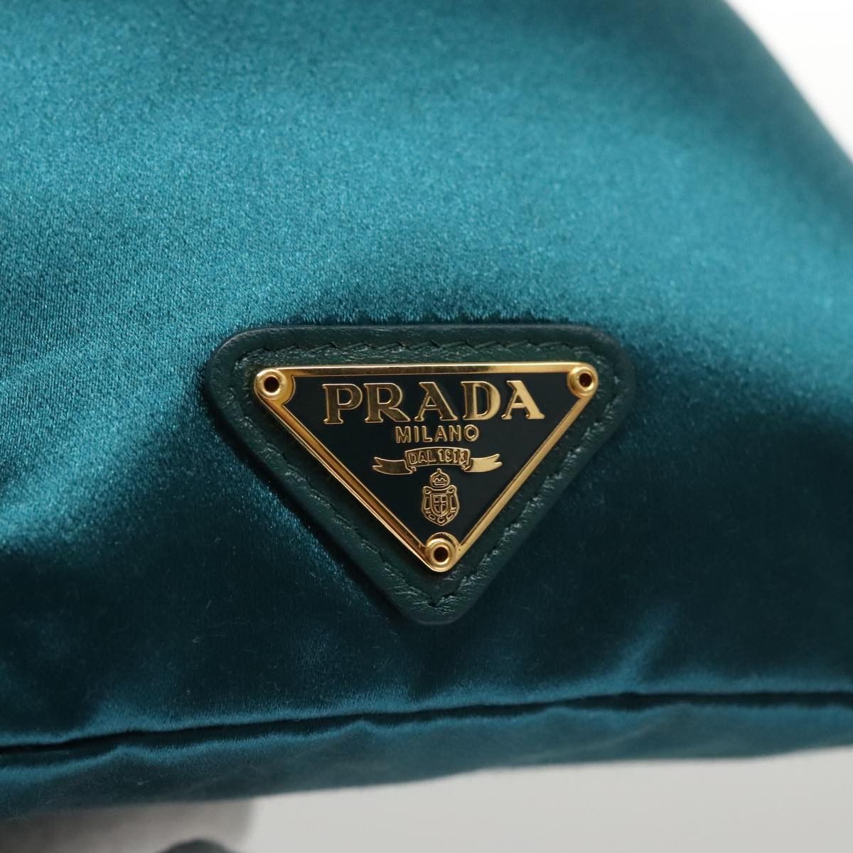 Prada Blue Silk Clutch Bag (Pre-Owned) Size ONE SIZE - 16 Thumbnail