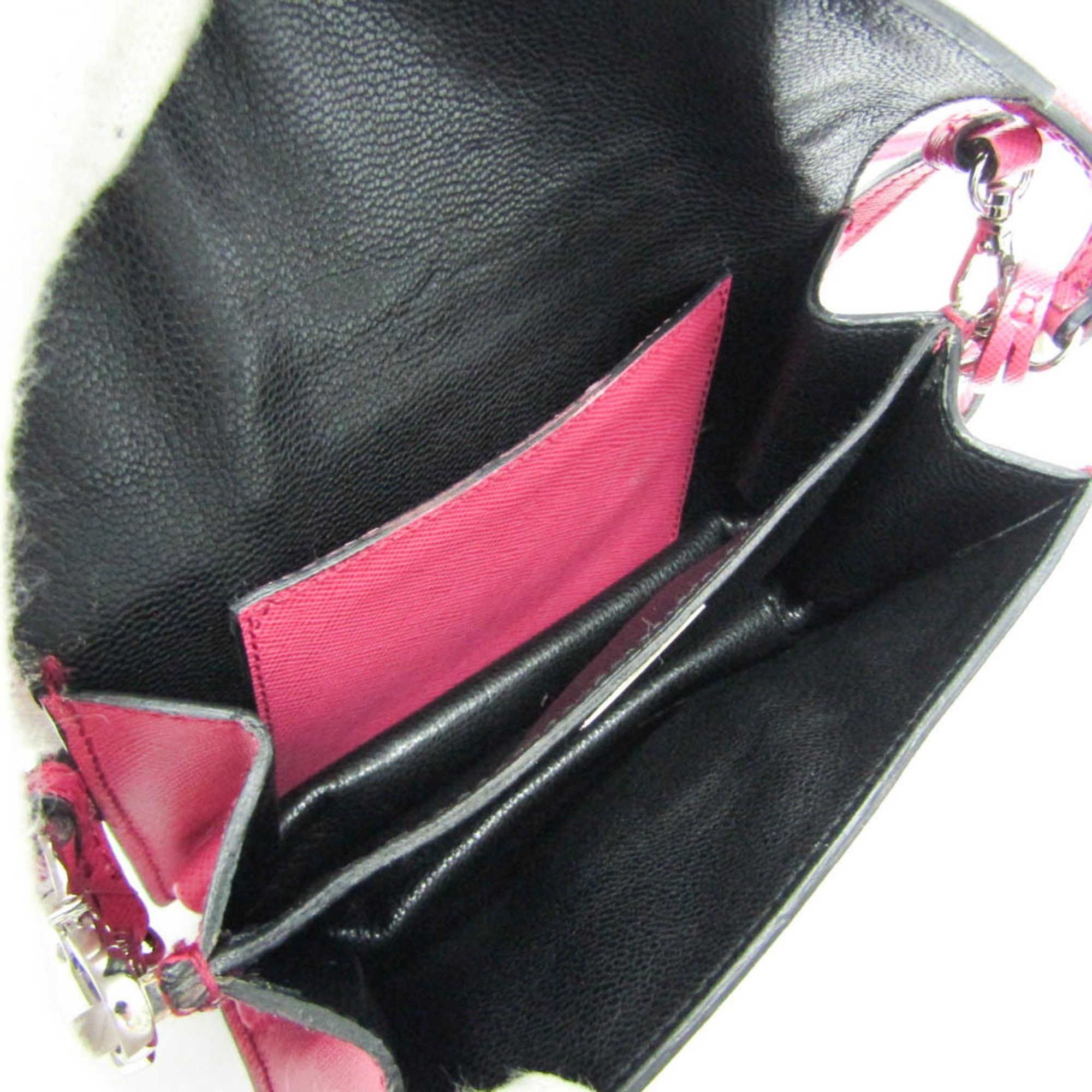 Prada Pink Leather Shopper Bag (Pre-Owned) Size ONE SIZE - 8 Thumbnail