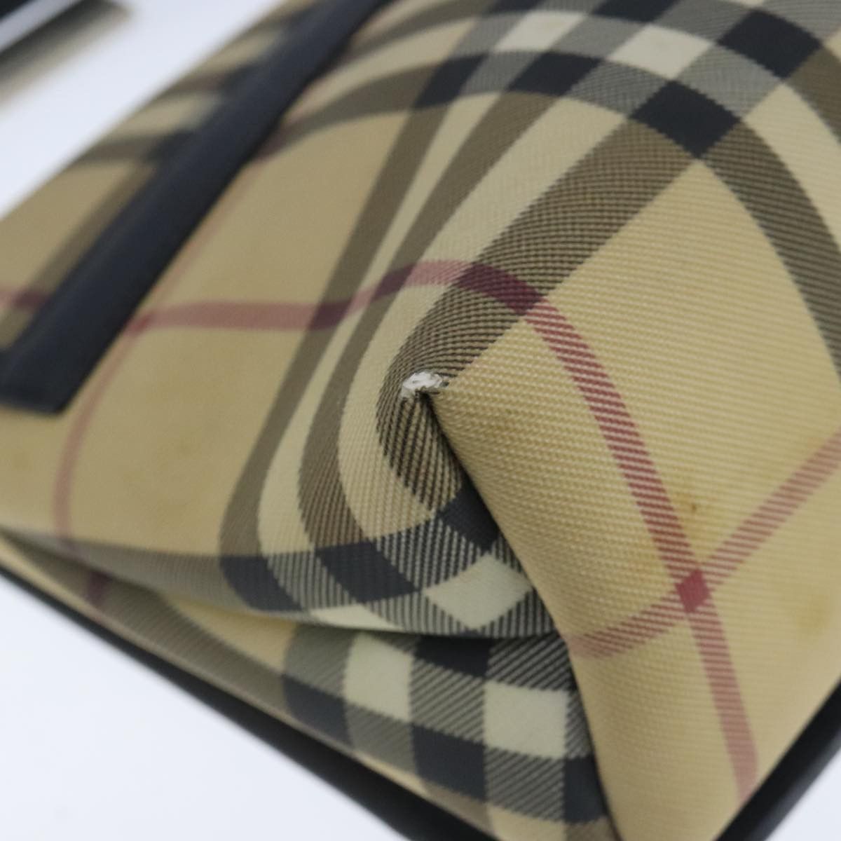 Burberry Nova Check Beige Canvas Shoulder Bag (Pre-Owned) Size ONE SIZE - 10 Thumbnail