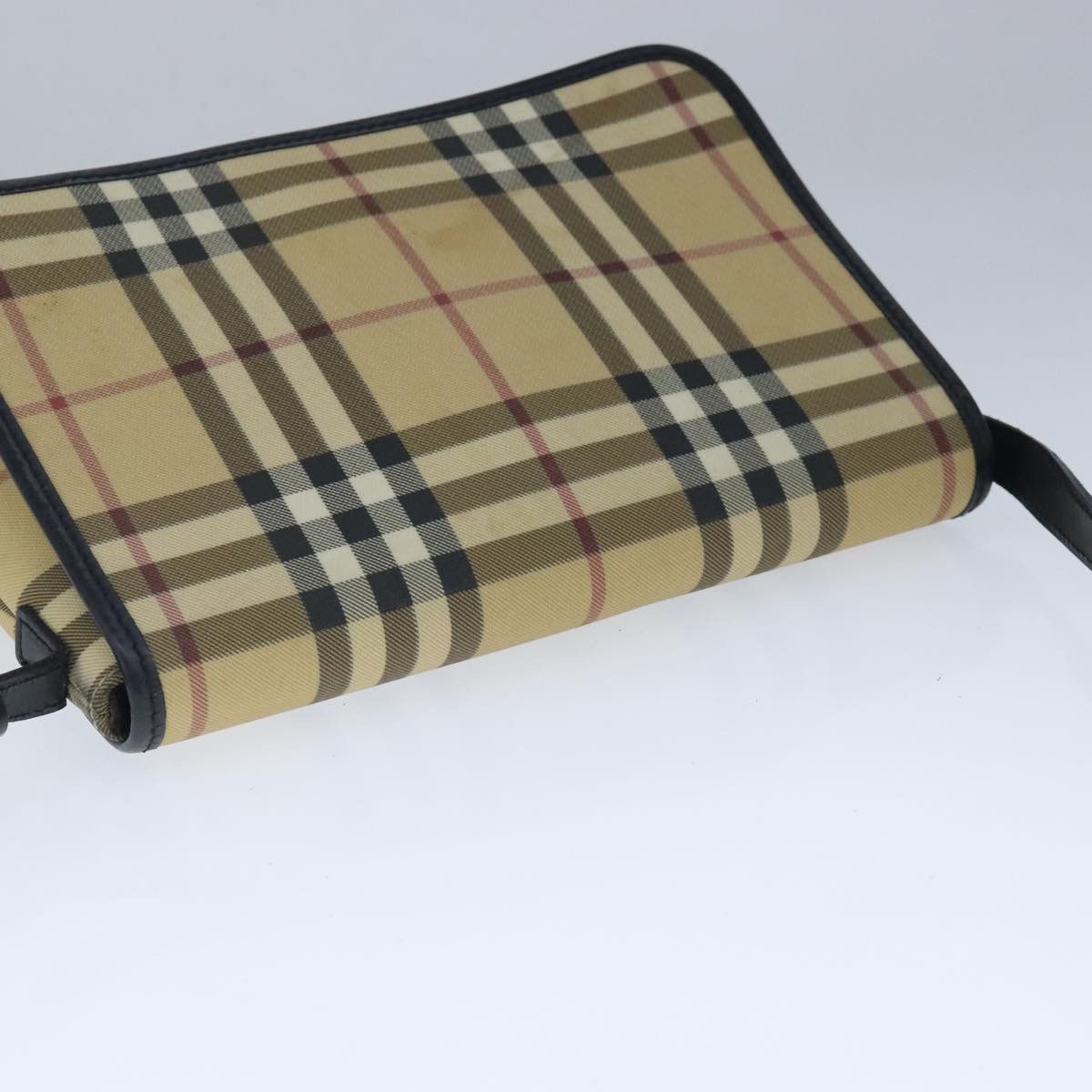 Burberry Nova Check Beige Canvas Shoulder Bag (Pre-Owned) Size ONE SIZE - 16 Thumbnail