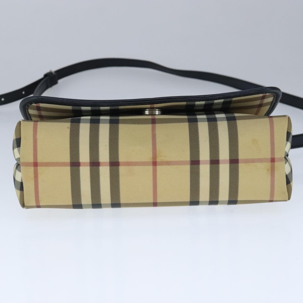Burberry Nova Check Beige Canvas Shoulder Bag (Pre-Owned) Size ONE SIZE - 17 Thumbnail