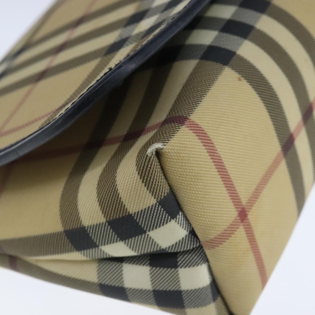 Burberry Nova Check Beige Canvas Shoulder Bag (Pre-Owned) Size ONE SIZE - 8 Thumbnail