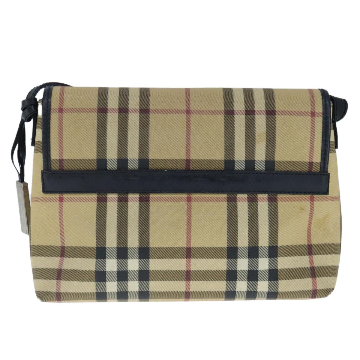 Burberry Nova Check Beige Canvas Shoulder Bag (Pre-Owned) Size ONE SIZE - 2 Thumbnail