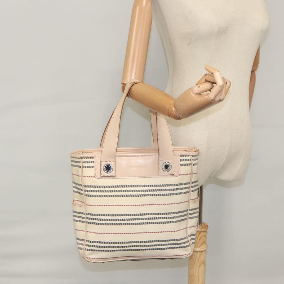 Burberry Nova Check Beige Canvas Tote Bag (Pre-Owned) Size ONE SIZE - 17 Thumbnail