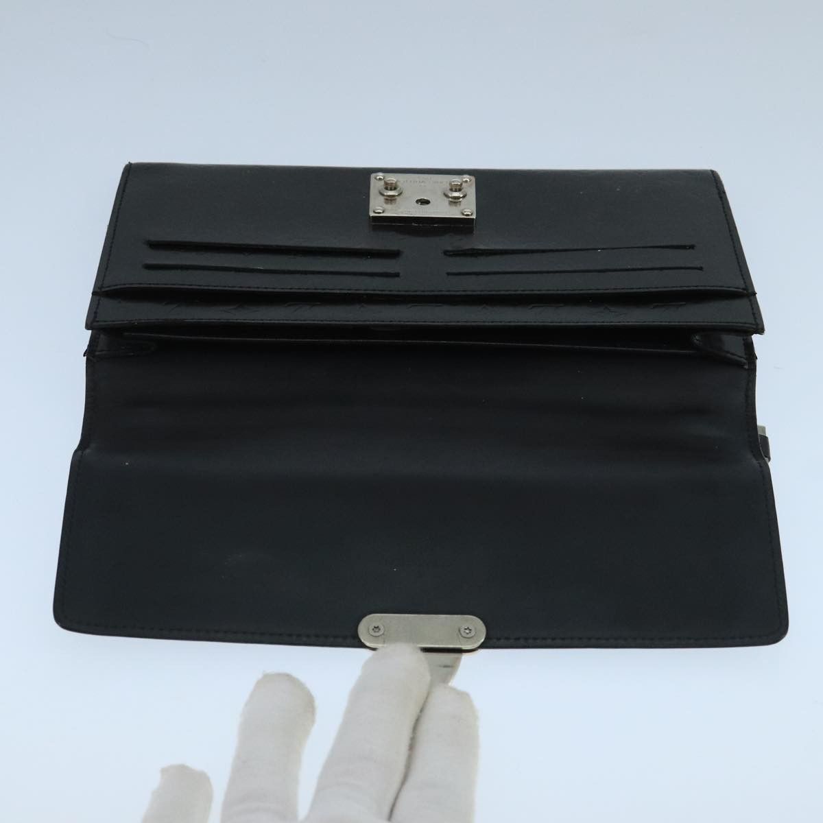 Louis Vuitton Anushka Black Leather Clutch Bag (Pre-Owned) Size ONE SIZE - 15 Thumbnail