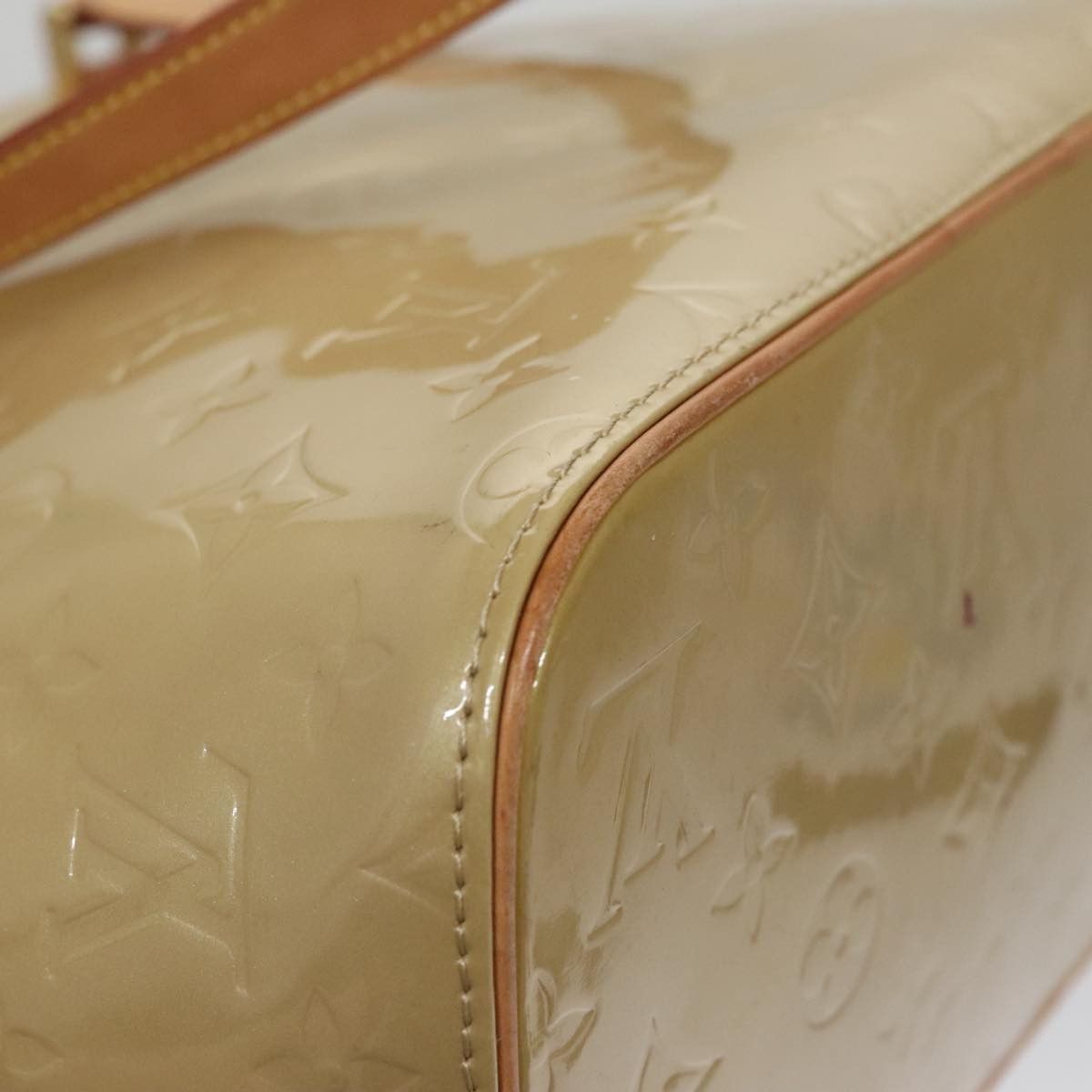 Louis Vuitton Houston Beige Patent Leather Handbag (Pre-Owned) Size ONE SIZE - 9 Thumbnail