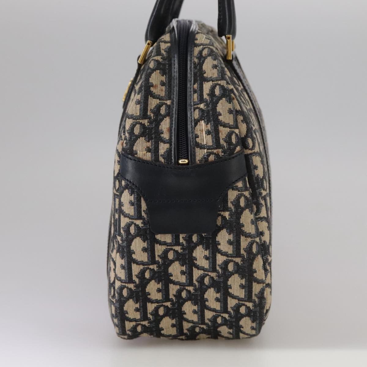 Dior Trotter Navy Canvas Handbag (Pre-Owned) Size ONE SIZE - 3 Thumbnail