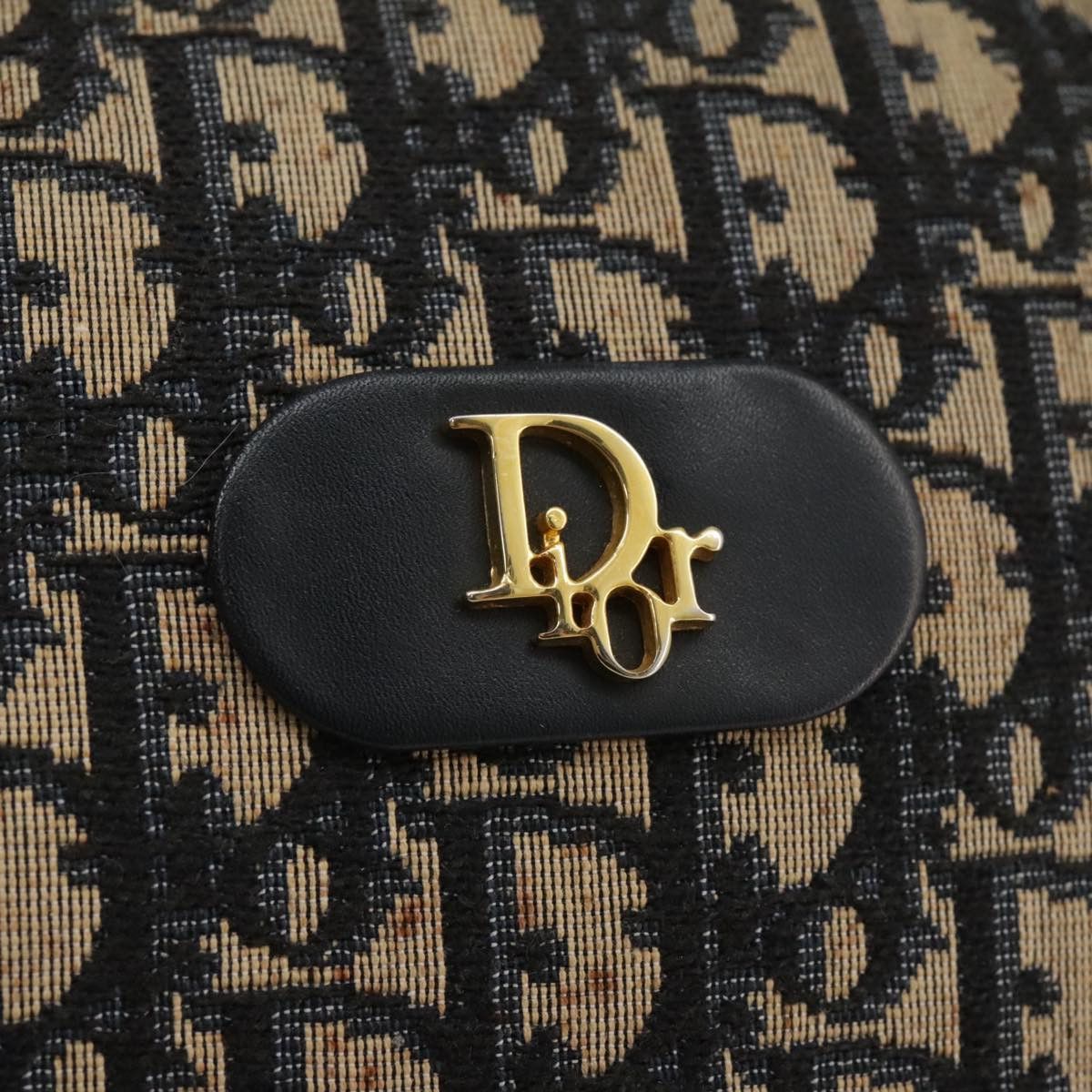 Dior Trotter Navy Canvas Handbag (Pre-Owned) Size ONE SIZE - 12 Thumbnail