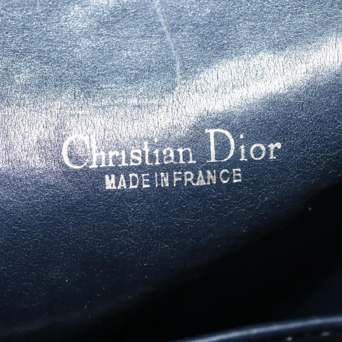 Dior Trotter Navy Canvas Handbag (Pre-Owned) Size ONE SIZE - 15 Thumbnail