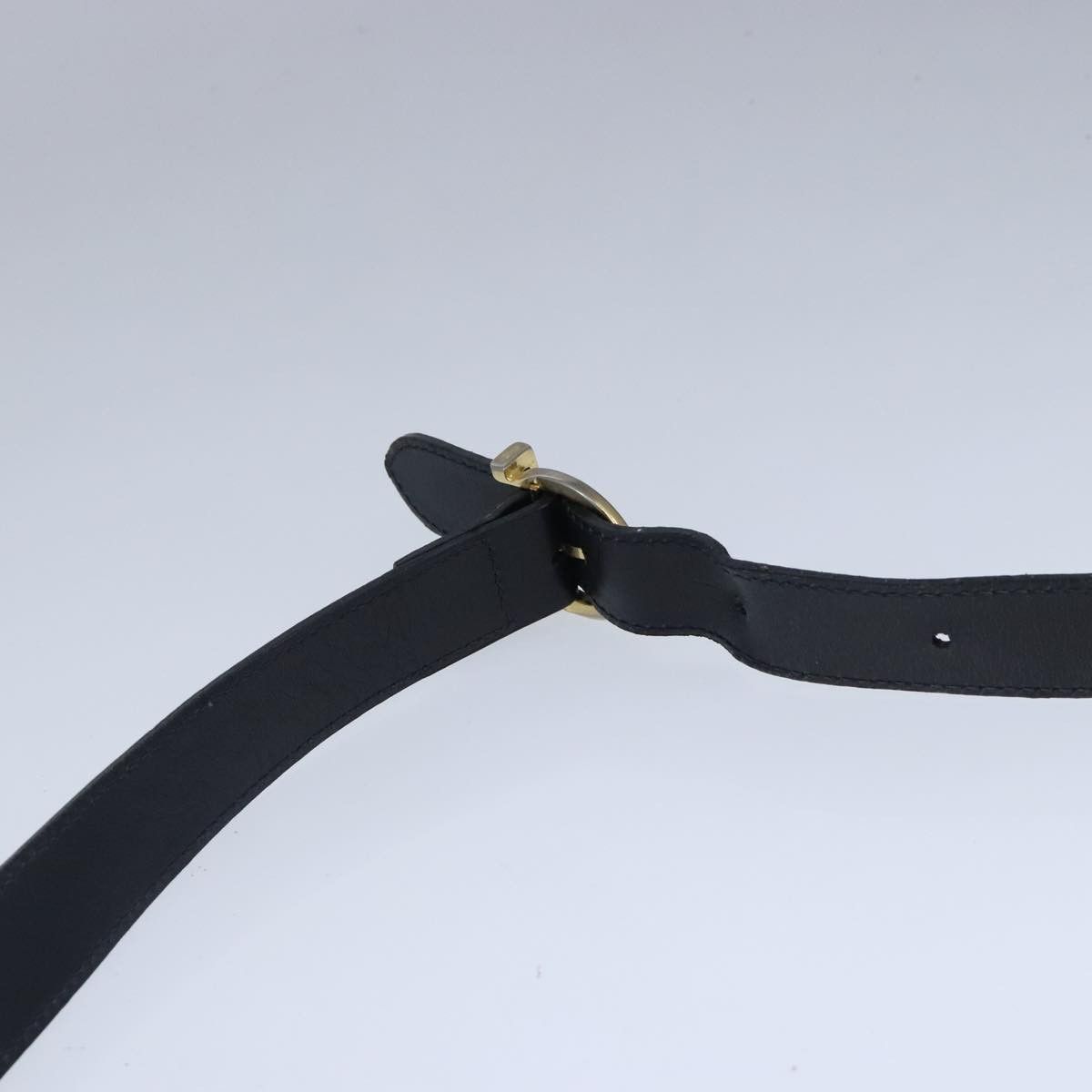 Salvatore Ferragamo Gancini Black Leather Shoulder Bag (Pre-Owned) Size ONE SIZE - 11 Thumbnail