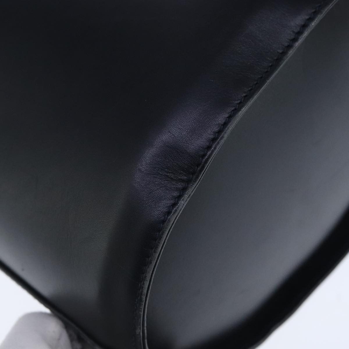 Salvatore Ferragamo Gancini Black Leather Shoulder Bag (Pre-Owned) Size ONE SIZE - 9 Thumbnail